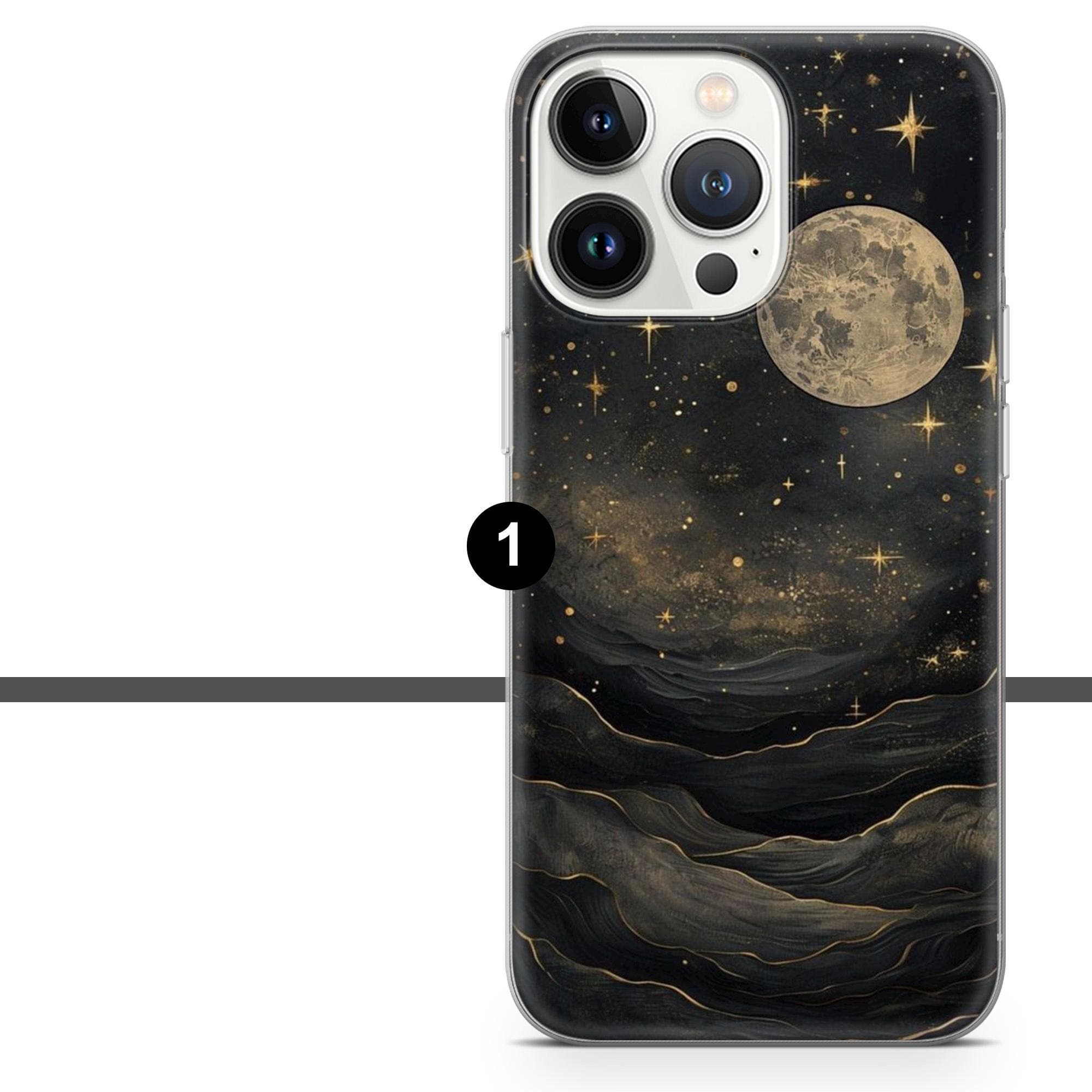 Celestial Phone Case Celestial Space Night Sky Cover for iPhone 17 Pro, 16, 15, 14, 13, 12, Samsung S25, S24, A16, A56, Pixel 10, 9A, 8 - image 3