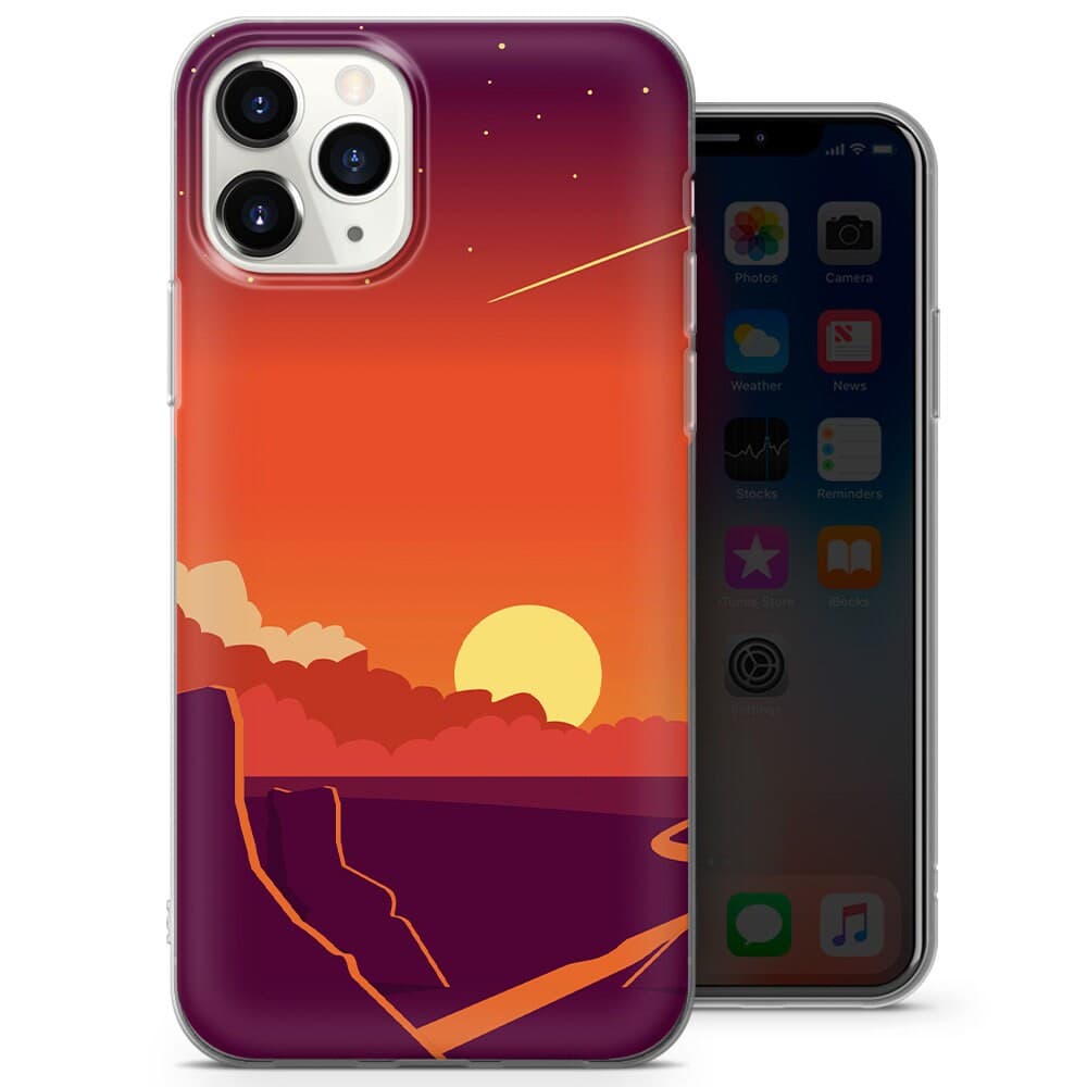 Mountain Sunrise Phone Case fit for iPhone 14, 13 Pro, 12 mini, 11, XR, 7+, 7 & Samsung A50, A51, S21, A53, Huawei P20, P30 Pro D117 - image 4