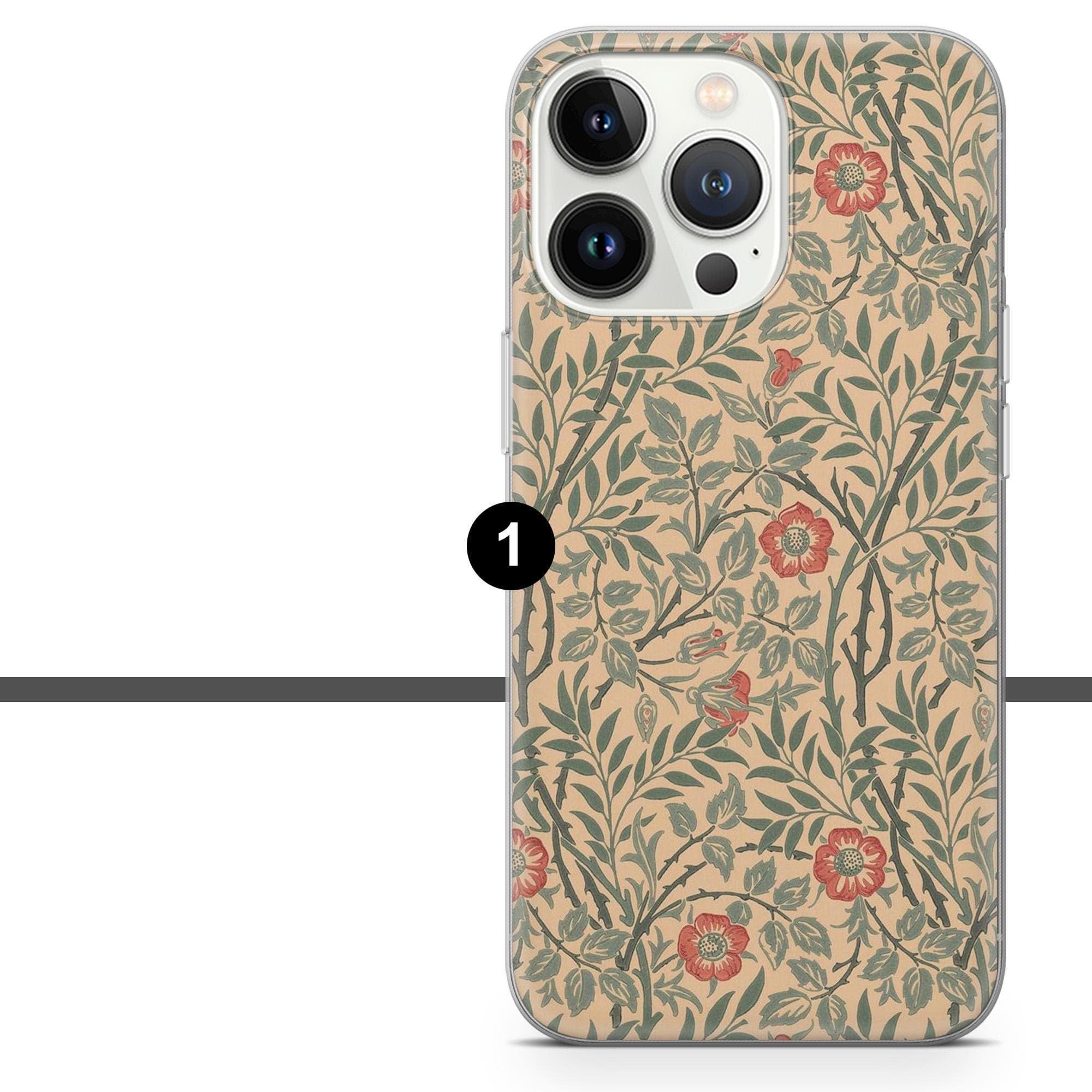 William Morris Phone Case Vintage Art Floral Cover for iPhone 17Pro, 16, 15, 14, 13, 12, Samsung S25, S24, A16, A56, Pixel 10, 9A, 8Pro - image 3
