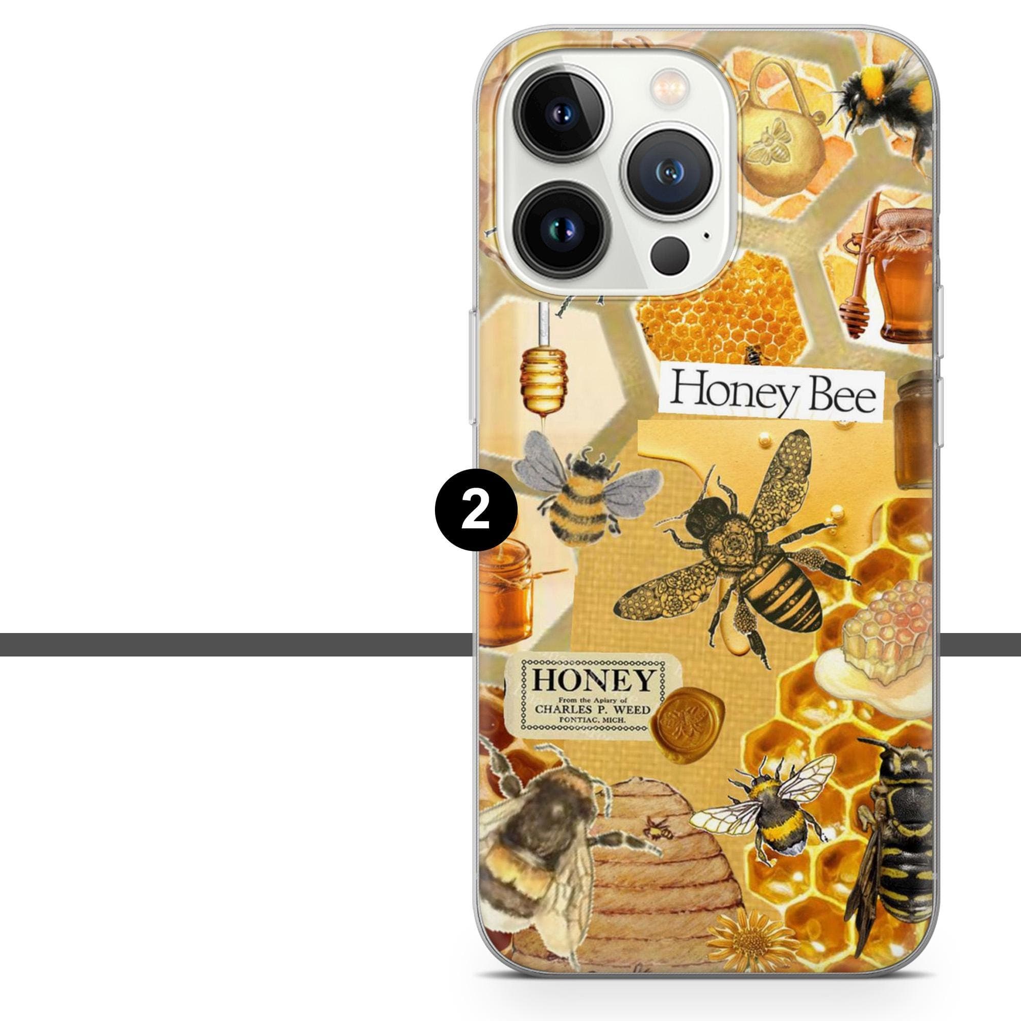 Honey Phone Case Beehive Yellow Bee Cover for iPhone 17 Pro, 16, 15, 14, 13, 12, Samsung S25, S24, A16, A56, Pixel 10, 9A, 8 - image 4
