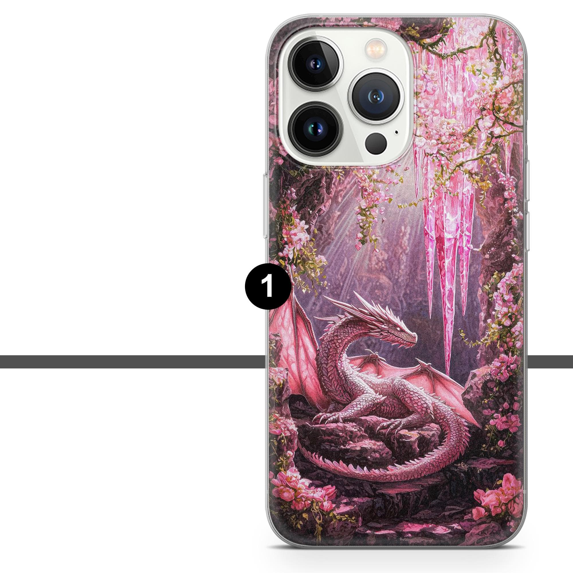 Dragon Phone Case Fire Dragon Gothic Fantasy Cover for iPhone 17e, 16, 15, 14, 13, 12, Samsung S26, S25, A17, A57, Pixel 10A, 9A, 8 - image 3