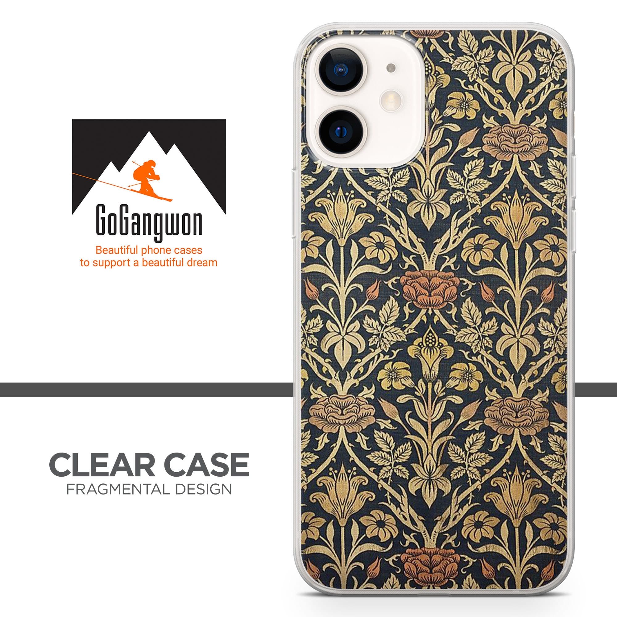 Wallpaper William Morris Phone Case fit for iPhone 14, 13 Pro, 12 mini, 11, XR, 7+, 7 & Samsung A50, A51, S21, A53, Huawei P20, P30 Pro D60 - image 3
