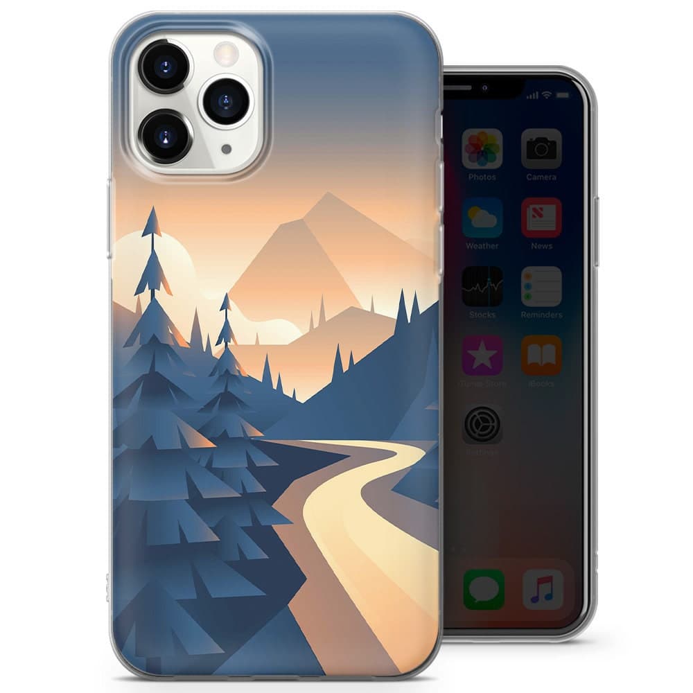 Mountain Sunrise Phone Case fit for iPhone 14, 13 Pro, 12 mini, 11, XR, 7+, 7 & Samsung A50, A51, S21, A53, Huawei P20, P30 Pro D117 - image 5