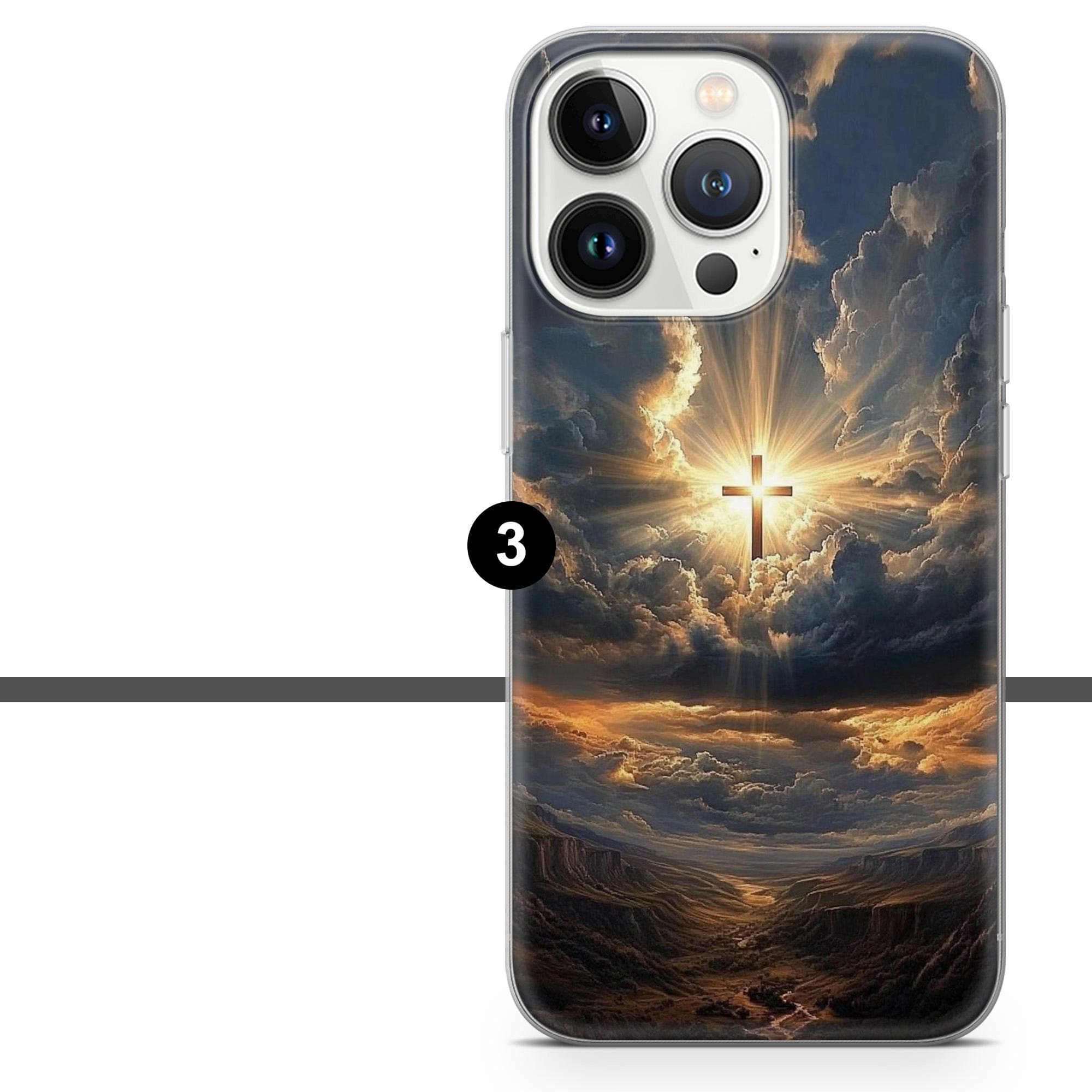 Cross Phone Case Christian Jesus Cover for iPhone 17 Pro, 16, 15, 14, 13, 12, Samsung S25, S24, A16, A56, Pixel 10, 9A, 8 - image 5