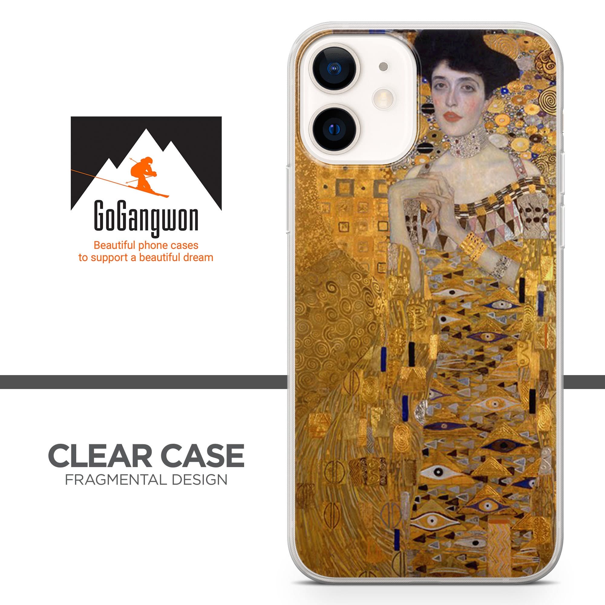 Painting Gustav Klimt Kiss Phone Case fit for iPhone 14, 13 Pro, 12 mini, 11, XR, 7+, 7 & Samsung A50, A51, S21, A53, Huawei P20, P30 ProD72 - image 4