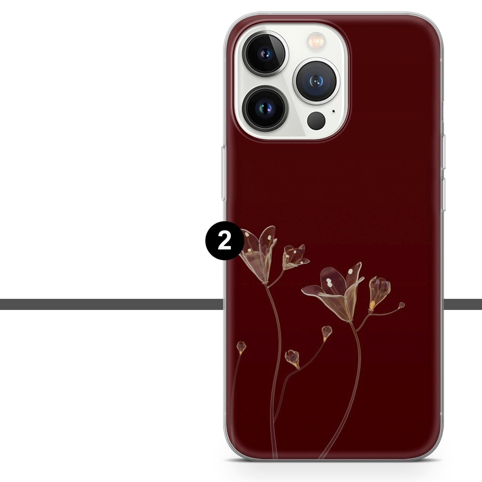 Burgundy Phone Case Dark Red Wine Red Cover for iPhone 17 Pro, 16, 15, 14, 13, 12, Samsung S25, S24, A16, A56, Pixel 10, 9A, 8 - image 4