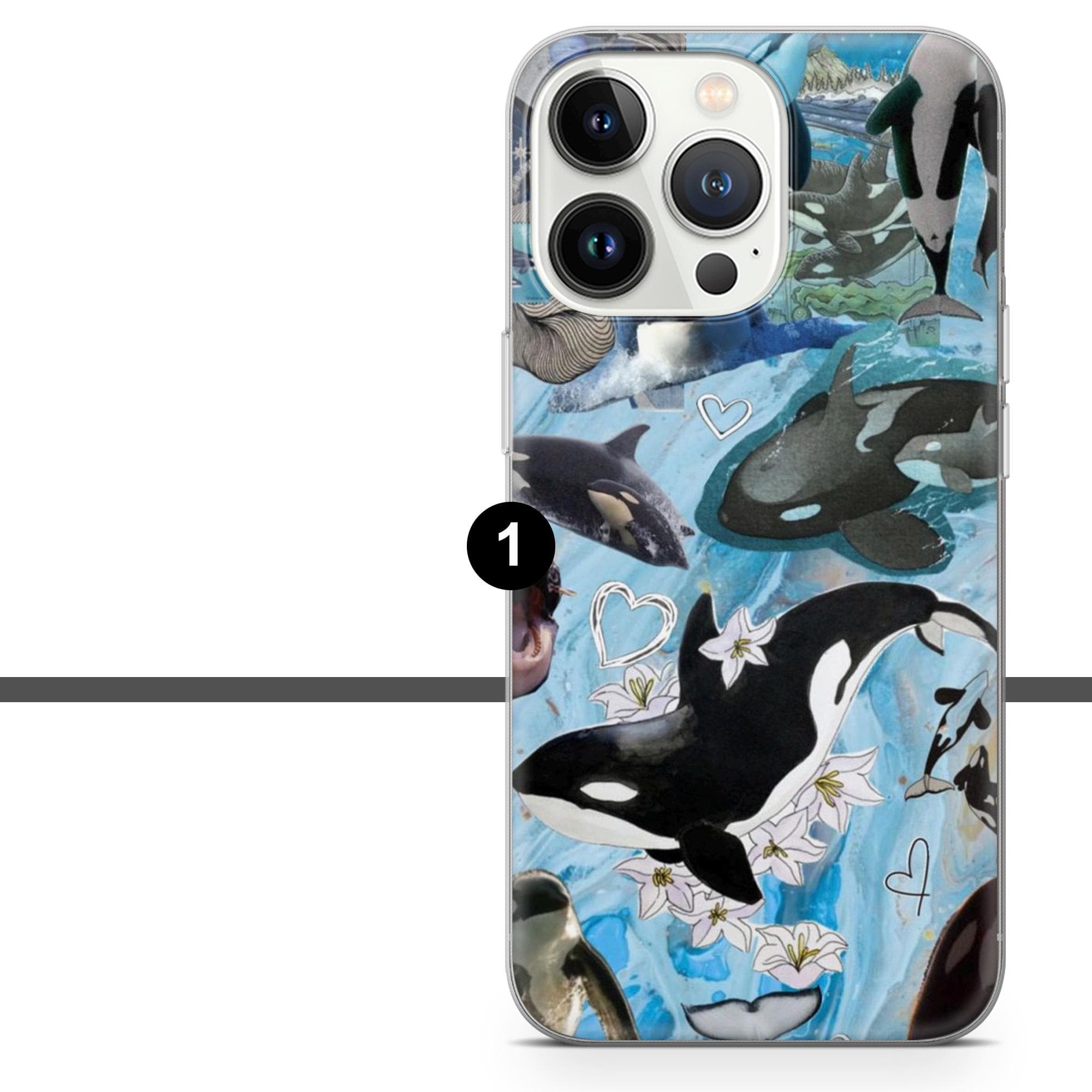 Orca Phone Case Killer Whale Dolphin Cover for iPhone 17 Pro, 16, 15, 14, 13, 12, Samsung S25, S24, A16, A56, Pixel 10, 9A, 8 - image 3