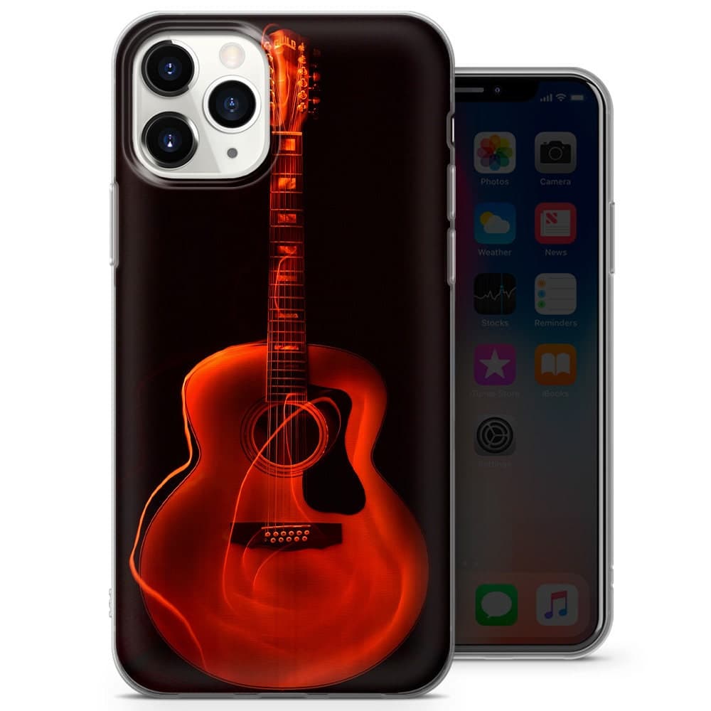 Guitar Classic Acoustic Phone Case fit for iPhone 14, 13 Pro, 12 mini, 11, XR, 7+, 7 & Samsung A50, A51, S21, A53, Huawei P20, P30 Pro D138 - image 5