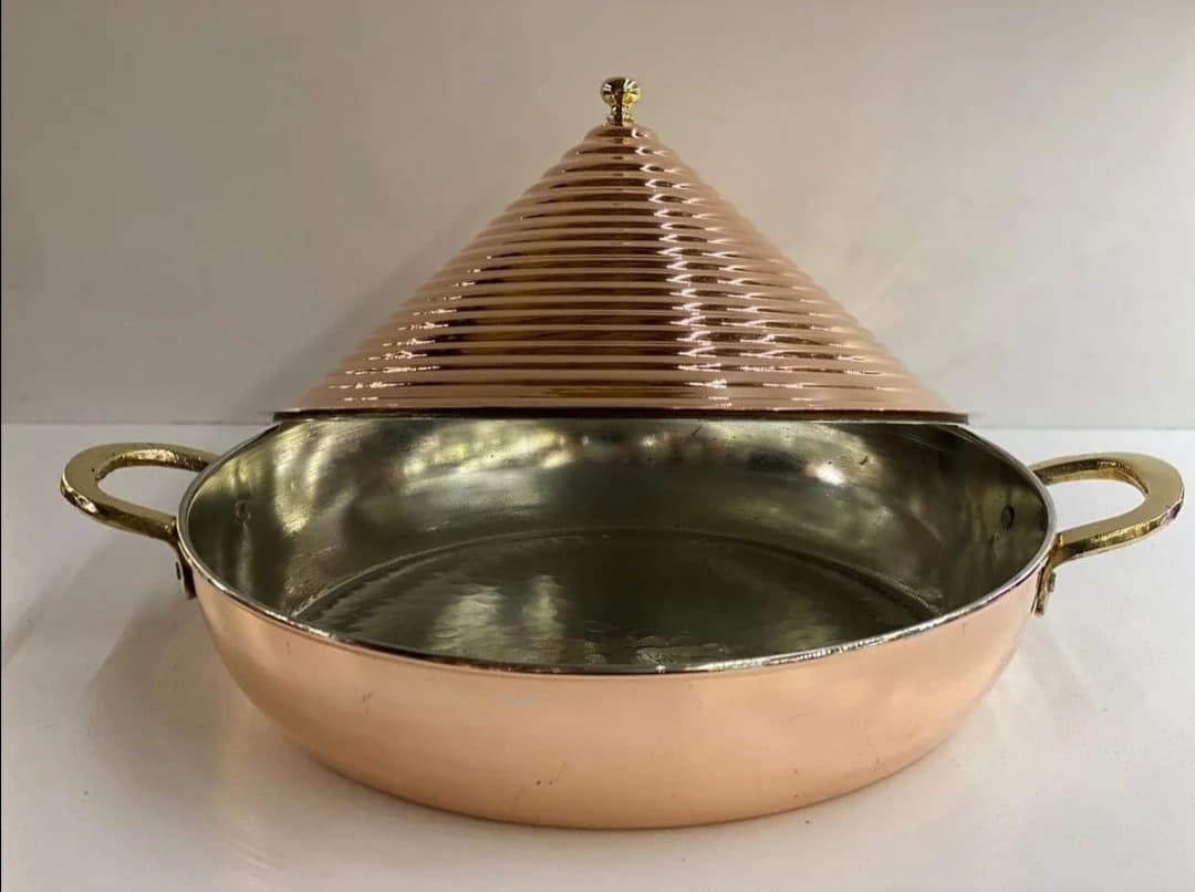Handmade Copper Pyramid Pan,PYRAMID PAN! A brand new design! A visual feast in the kitchen.PYRAMIT Pots,Thick Copper Pan,Turkish Pan - image 3
