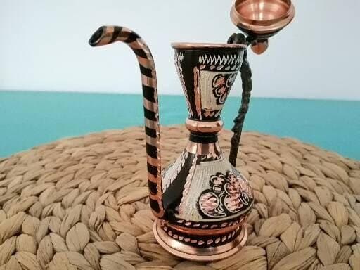 Vintage Vase,Handcrafted Copper, Oriental Copper, Authentic Copper, Kitchen Decor, Hammered pitcher - image 4