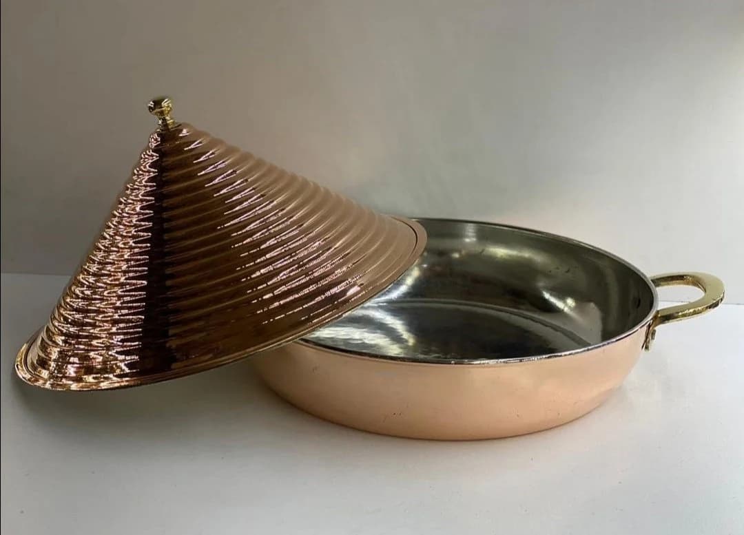 Handmade Copper Pyramid Pan,PYRAMID PAN! A brand new design! A visual feast in the kitchen.PYRAMIT Pots,Thick Copper Pan,Turkish Pan - image 5