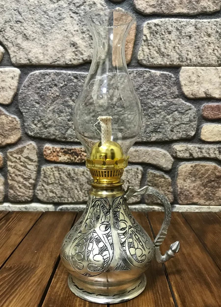 Handmade Copper Oil Lamp,Nostalgic Oil Lamp,Old Oil Lamp,Decorative Copper Oil Lamp,Candle Holder.Christmas Gift, Christmas Lamp - image 5