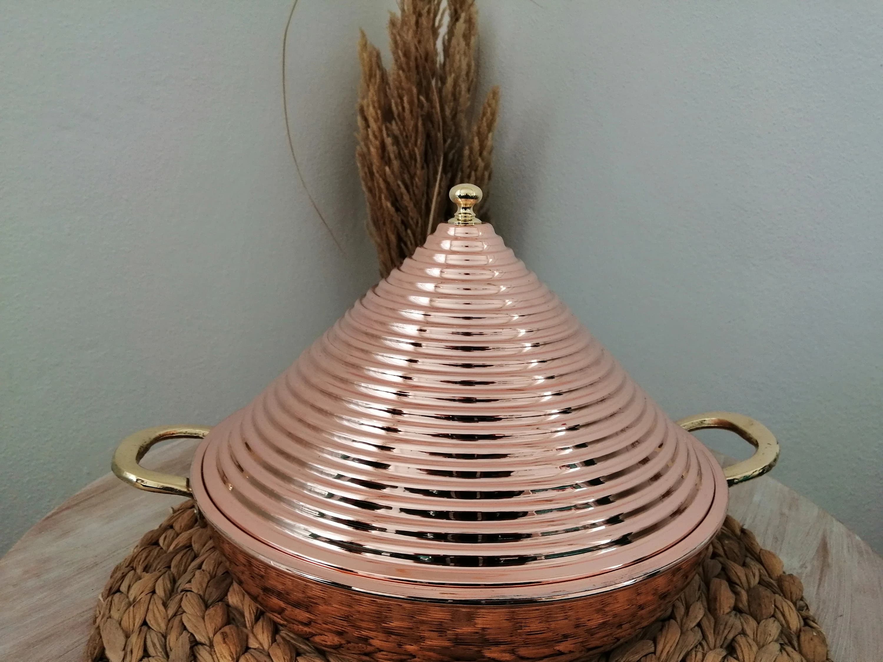 Handmade Copper Pyramid Pan,PYRAMID PAN! A brand new design! A visual feast in the kitchen.PYRAMIT Pots,Thick Copper Pan,Turkish Pan - image 4