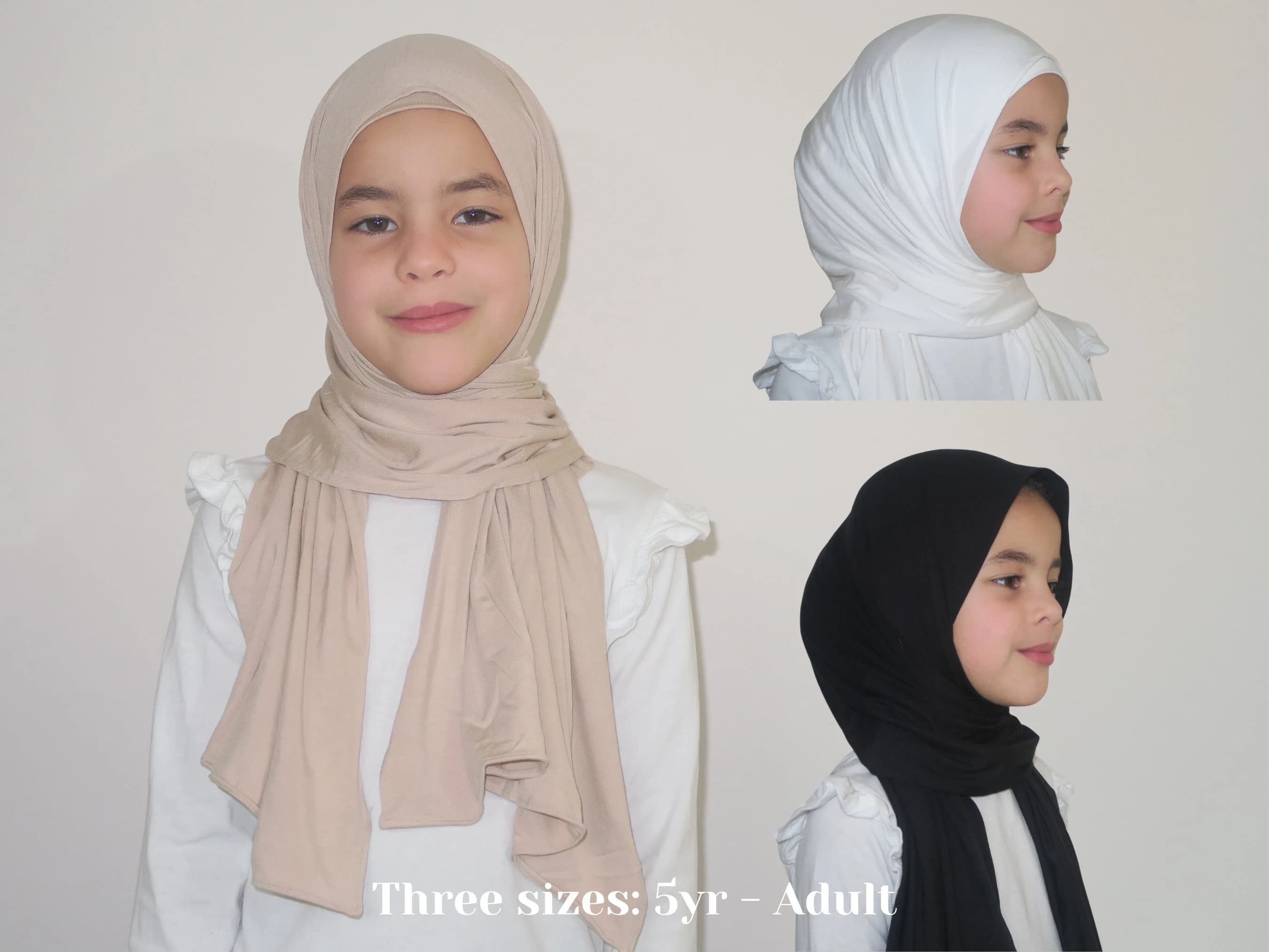 Premium Jersey Classic Shawl I kids hijab I matching mum hijab