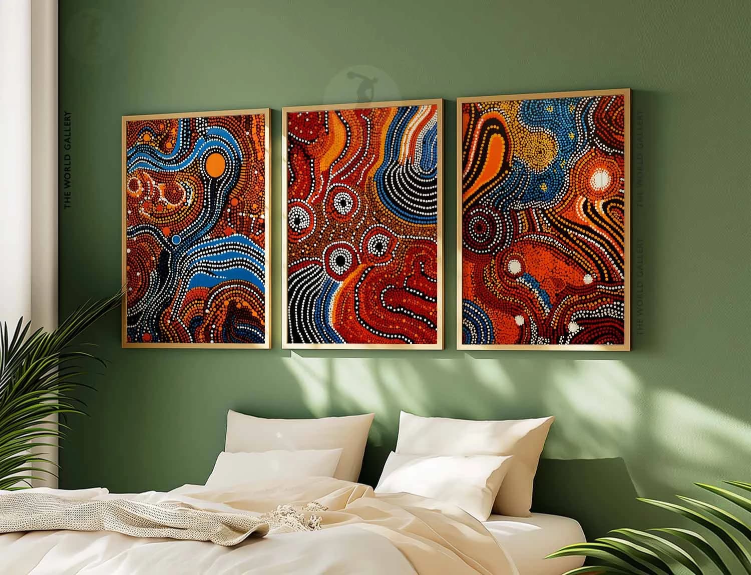 Aboriginal Art Prints, Indigenous Australian Decor, Set of 3 - image 4