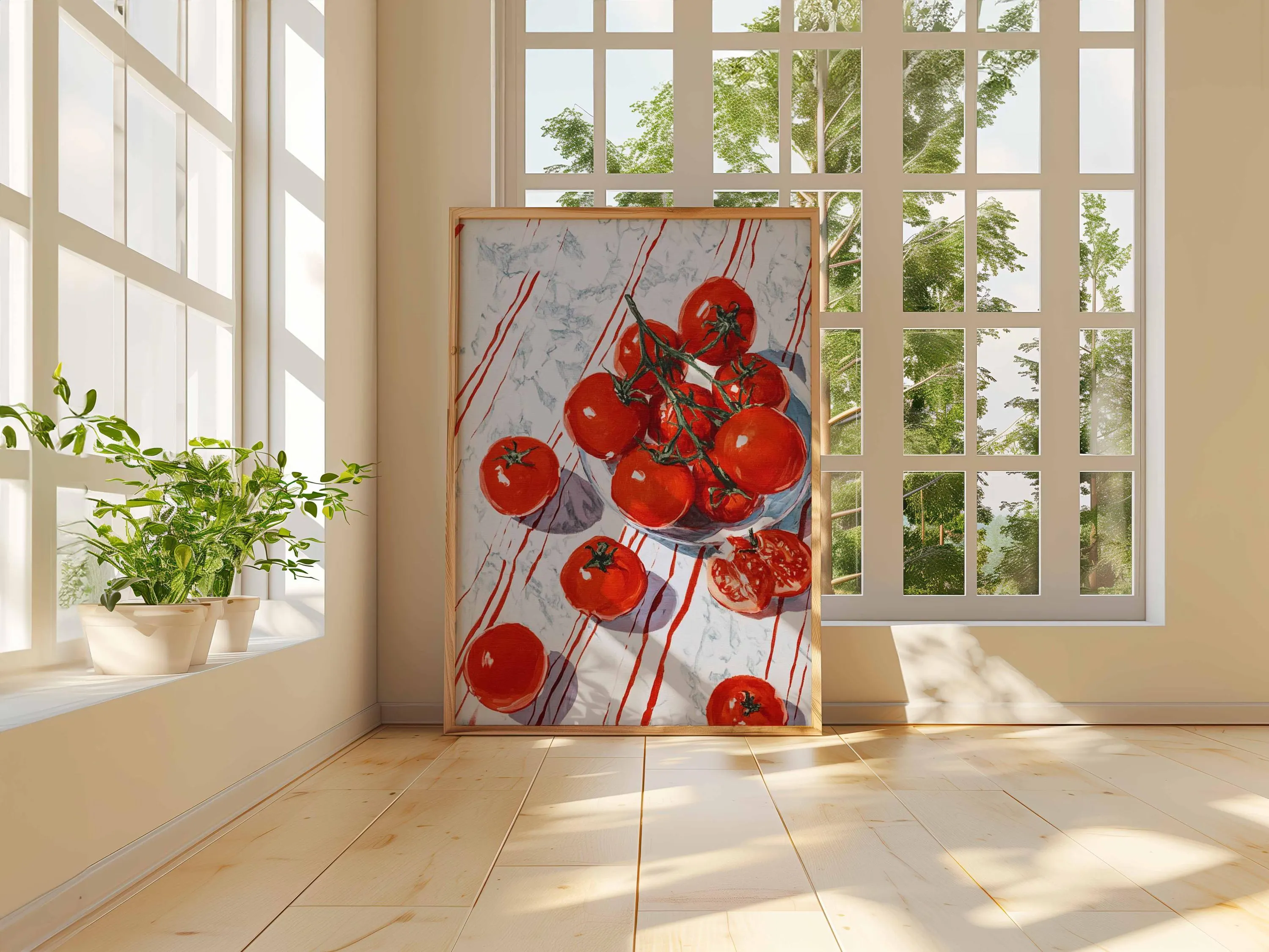 Tomato Still Life Art Print | Modern Kitchen Food Poster - image 5