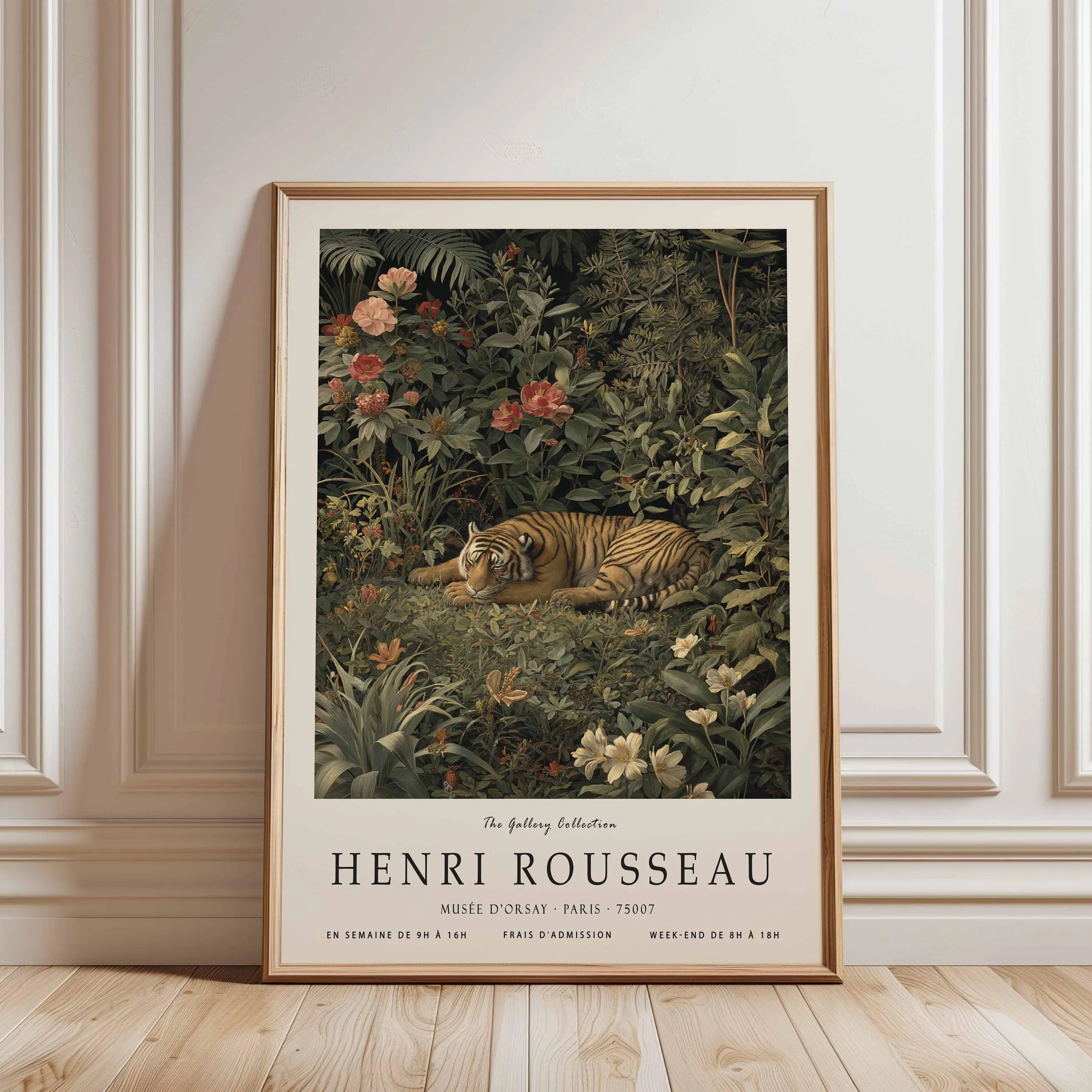 Henri Rousseau Tiger Poster, Jungle Botanical Print, Boho Decor - image 3
