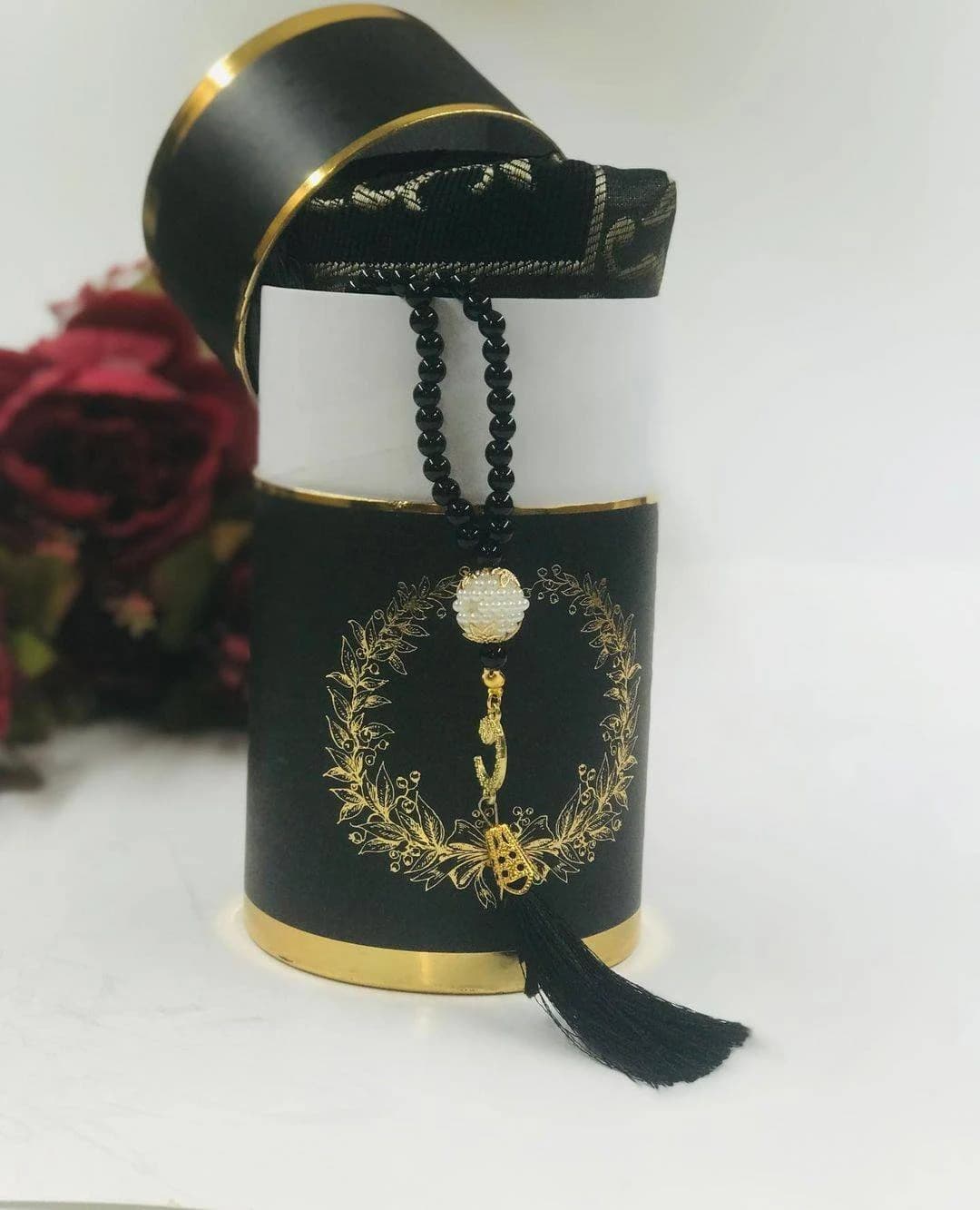 Islamic Gift Set, Prayer Rug & Rosary, Ramadan Favor - image 3