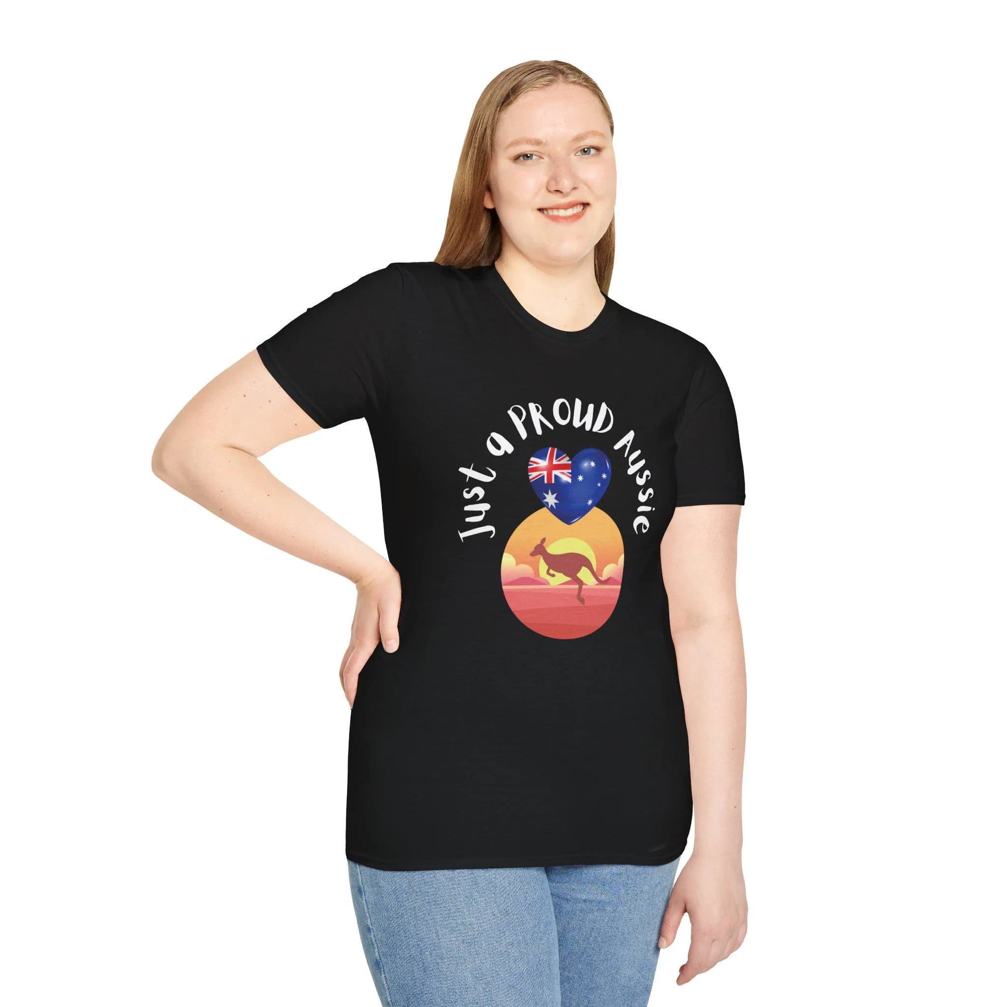 Introducing our "Just a Proud Aussie" shirt, the perfect way to show off your love for Australia. Crafted with care on a premium Gildan 64000 shirt, it features an Australian flag printed in Heart shape, with a Kangaroo jumping in front of sun, and the wording printed as "Just a Proud Aussie". Its available in various attractive colors and sizes (XS-5XL). it's a badge of honor for Aussies everywhere.
Proud Aussie Shirt, Unisex Australian Tee, Australia Day shirt, Australia Day T-shirt
