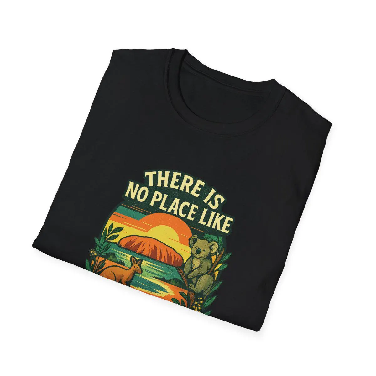 Celebrate your Aussie pride in style with our Aussie t-shirt printed with โThere is No Place Like Australiaโ words along with Kangaroo, Koala, Uluru and Boomerang โ a perfect blend of comfort, creativity, and culture. Whether you're a local legend or just visiting the land Down Under, this Australia t-shirt is a wearable reminder of everything that makes this country iconic. This Australian tee is available in wide range of sizes from XS to 5XL and available in multiple attractive color options