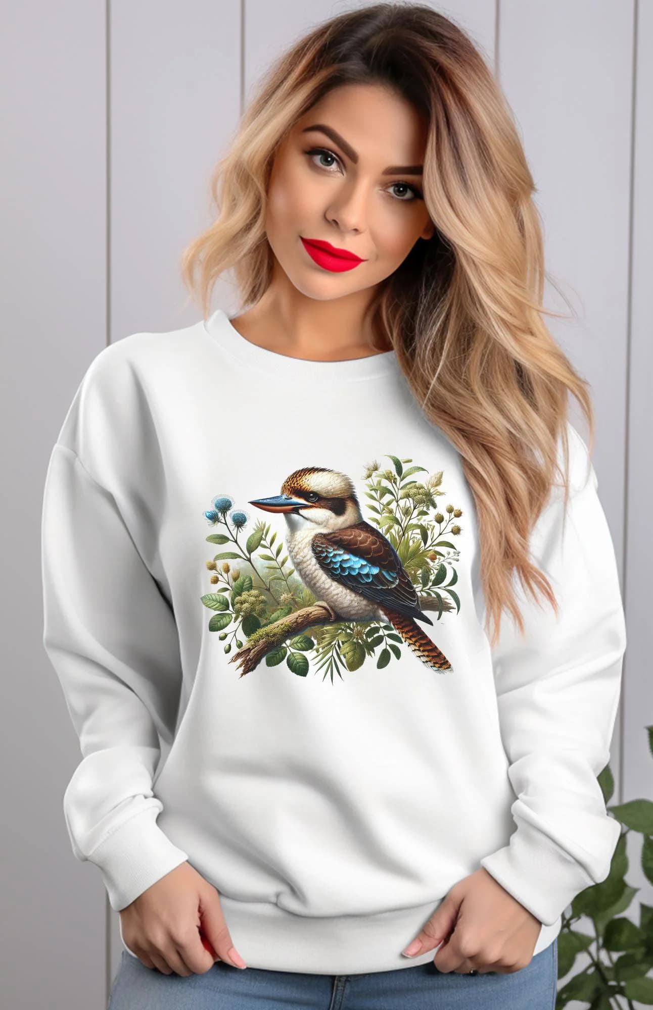 Celebrate the beauty and charm of Australia's iconic wildlife with this delightful Gildan 18000 sweatshirt, featuring a cute kookaburra sitting peacefully on a branch. Whether you're an Australian wildlife lover, a nature enthusiast, or someone who appreciates unique bird-themed apparel, this sweatshirt is a charming way to express your love for the natural world.
This Kookaburra shirt is available in multiple attractive colors and sizes from Small to 5XL.