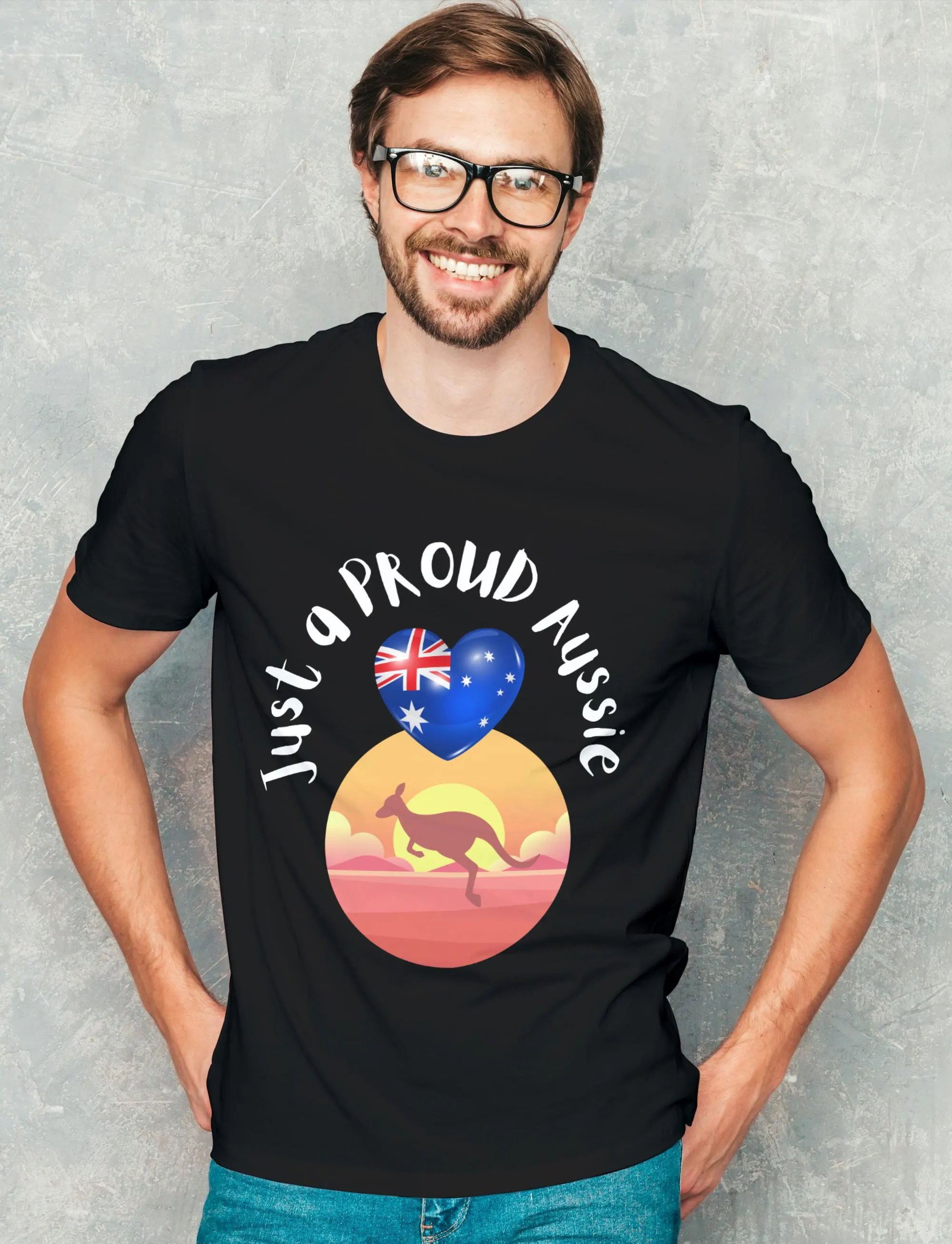 Introducing our "Just a Proud Aussie" shirt, the perfect way to show off your love for Australia. Crafted with care on a premium Gildan 64000 shirt, it features an Australian flag printed in Heart shape, with a Kangaroo jumping in front of sun, and the wording printed as "Just a Proud Aussie". Its available in various attractive colors and sizes (XS-5XL). it's a badge of honor for Aussies everywhere.
Proud Aussie Shirt, Unisex Australian Tee, Australia Day shirt, Australia Day T-shirt
