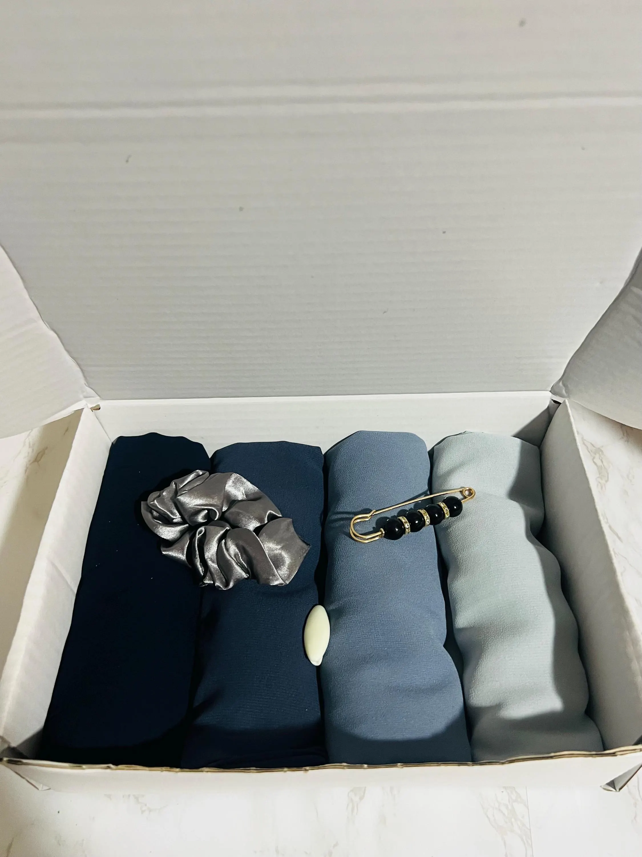 Dubai Chiffon Hijab Gift Set, 4-Piece Ramadan Eid Gift - image 5