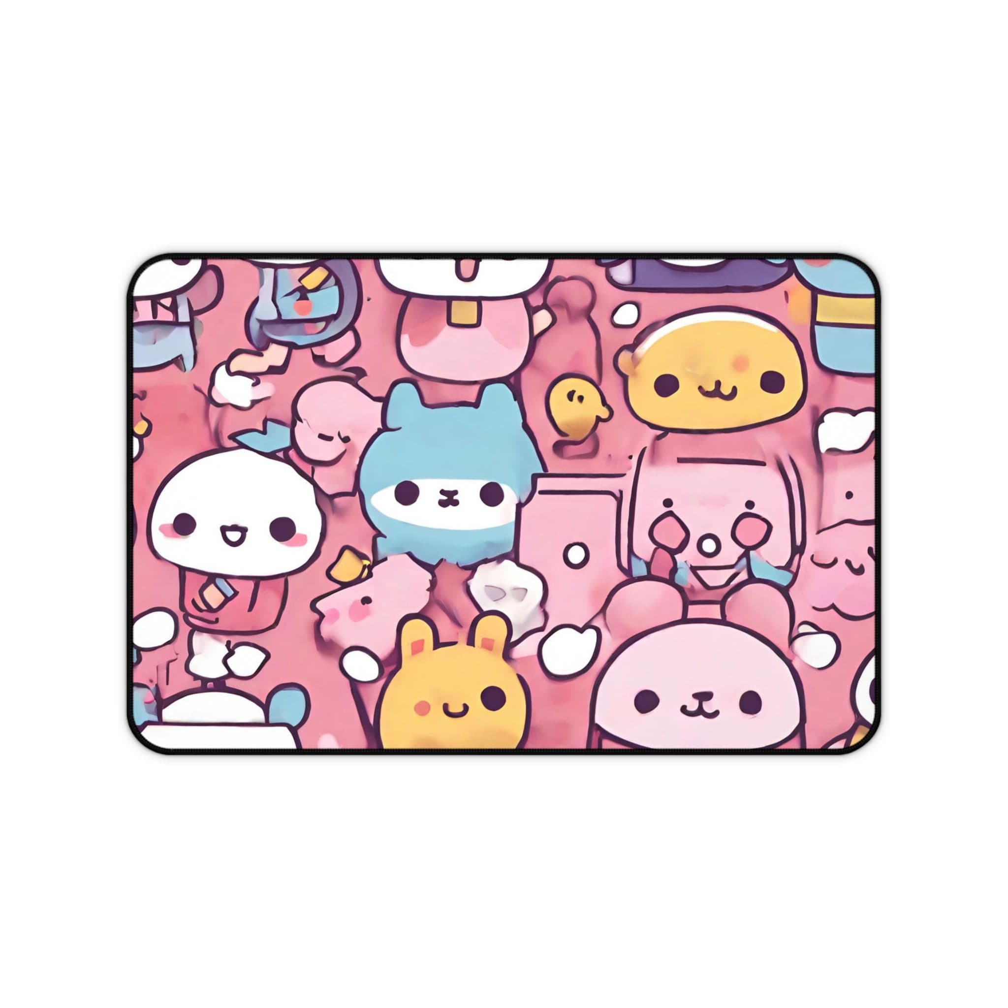 Kawaii Desk Mat, Cute Cat Pink Anime Aesthetic, Gaming, Green, Purple, large, xlarge - image 5