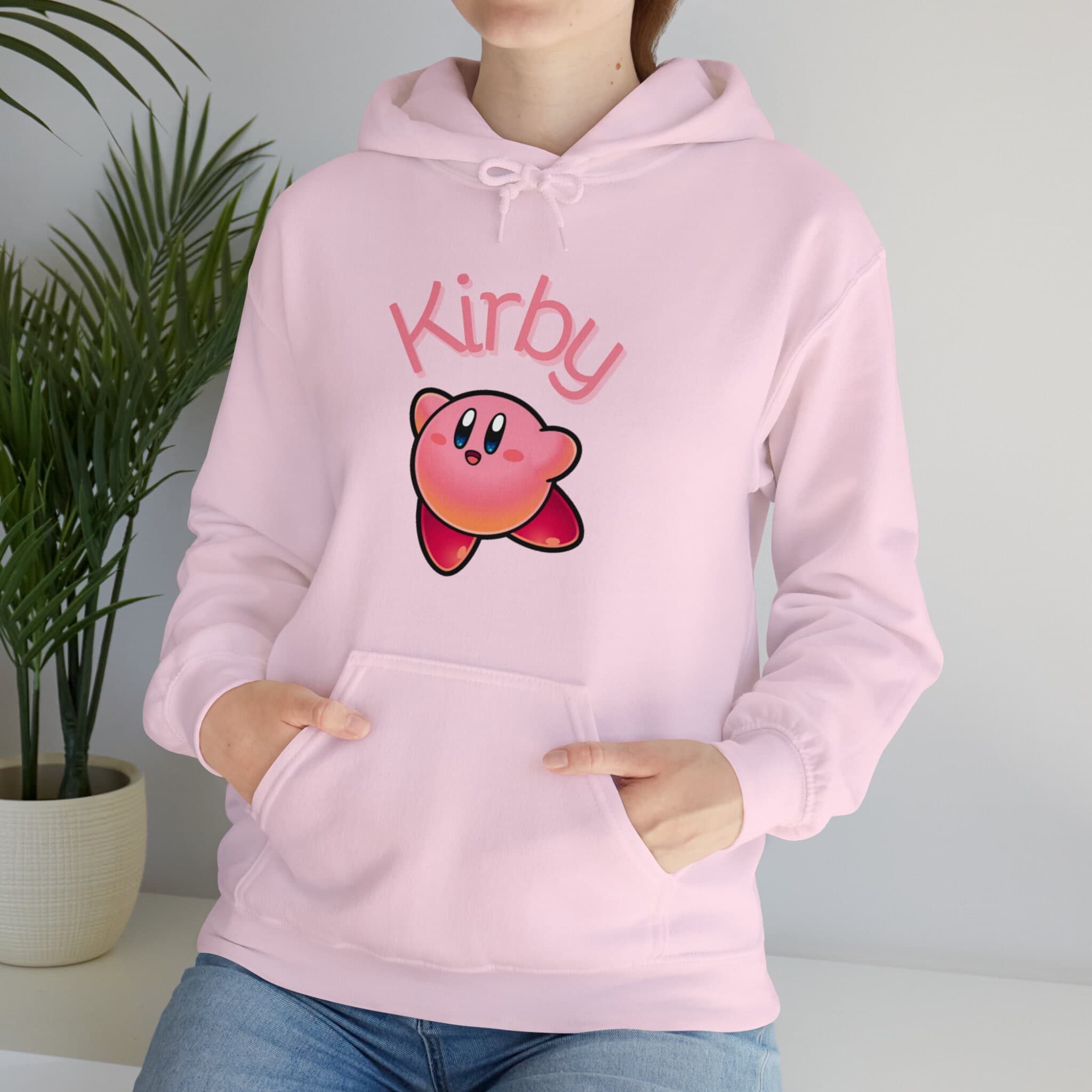 Kirby Hoodie, Cute Sweatshirt, Pink Pullover, Gifts for Her, Gifts for Him, Unisex - image 3