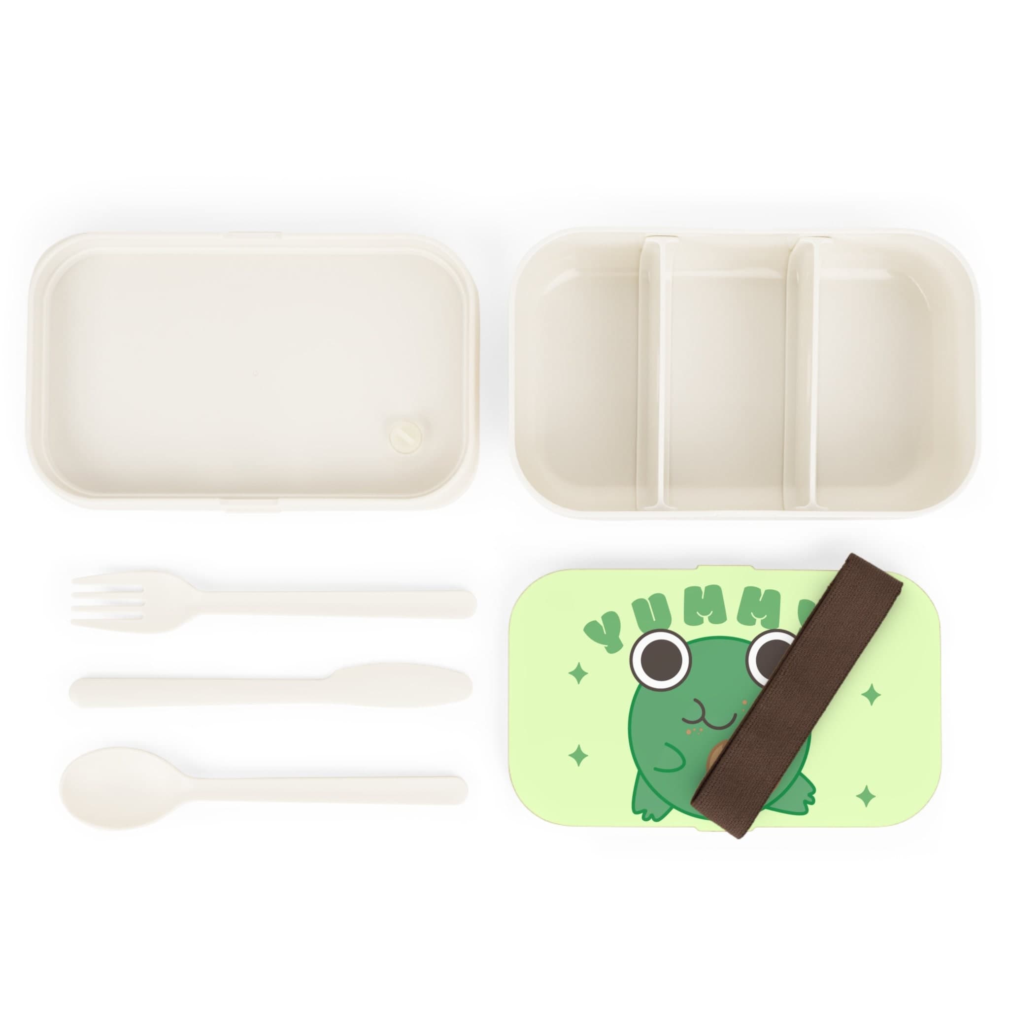 Frog Bento Box for Adults, Cute Green Adult Japanese Lunch, Wood, Wooden, Korean Food Bag - image 4