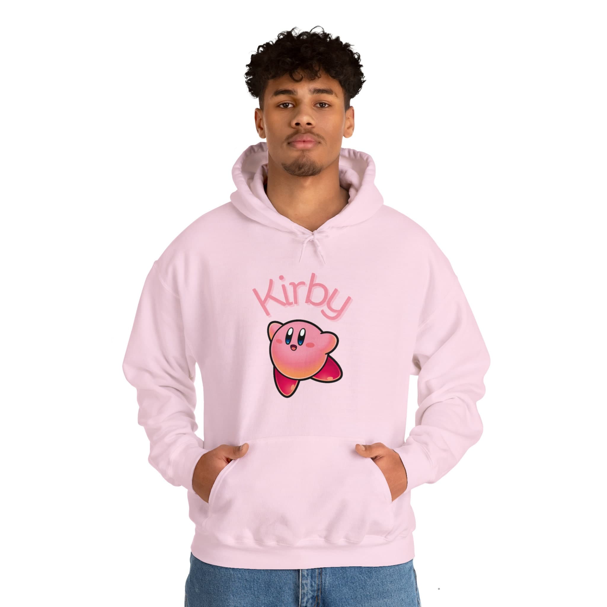 Kirby Hoodie, Cute Sweatshirt, Pink Pullover, Gifts for Her, Gifts for Him, Unisex