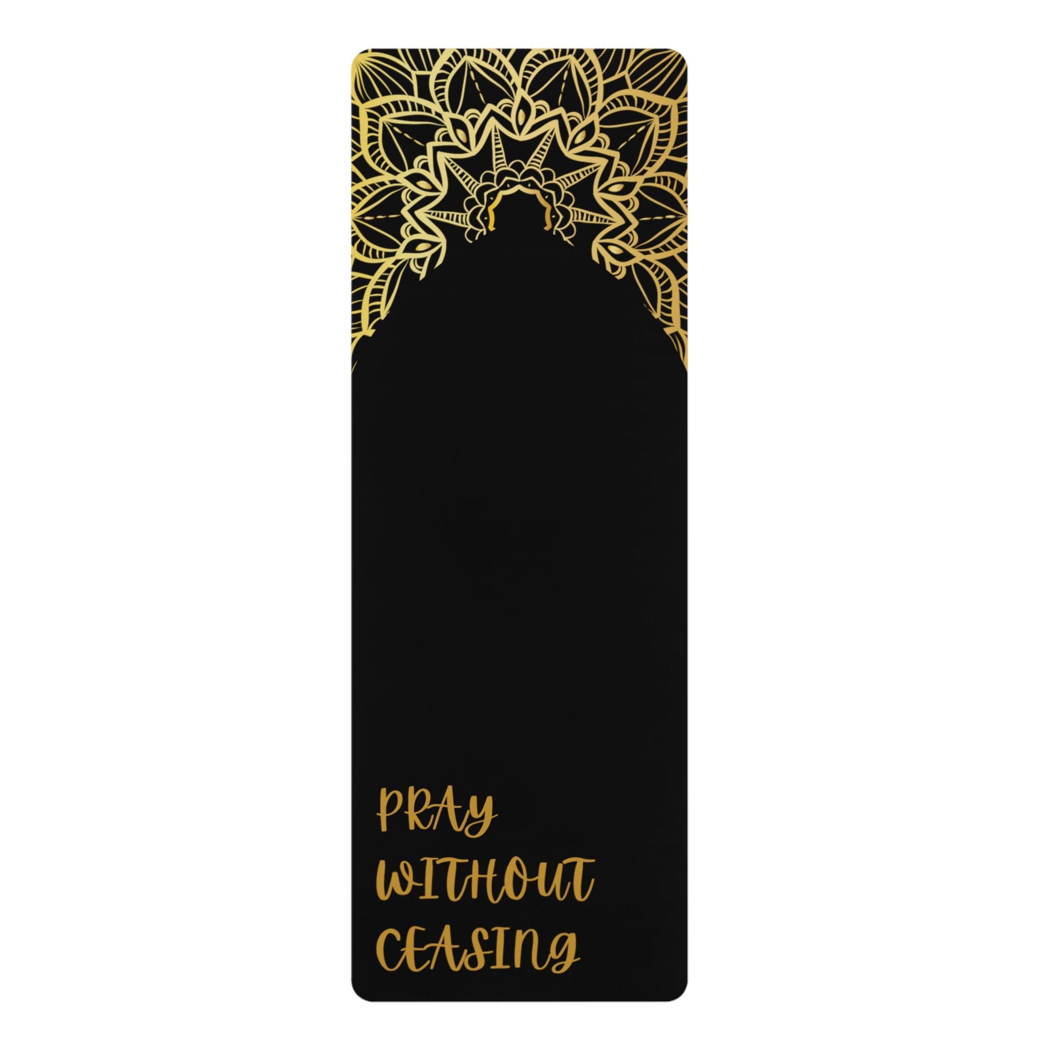 Prayer Mat, Muslim Rubber Exercise Yoga Rug, "Pray without ceasing" Printed Christian Meditation Prayer Fitness, Gift for Her - image 3