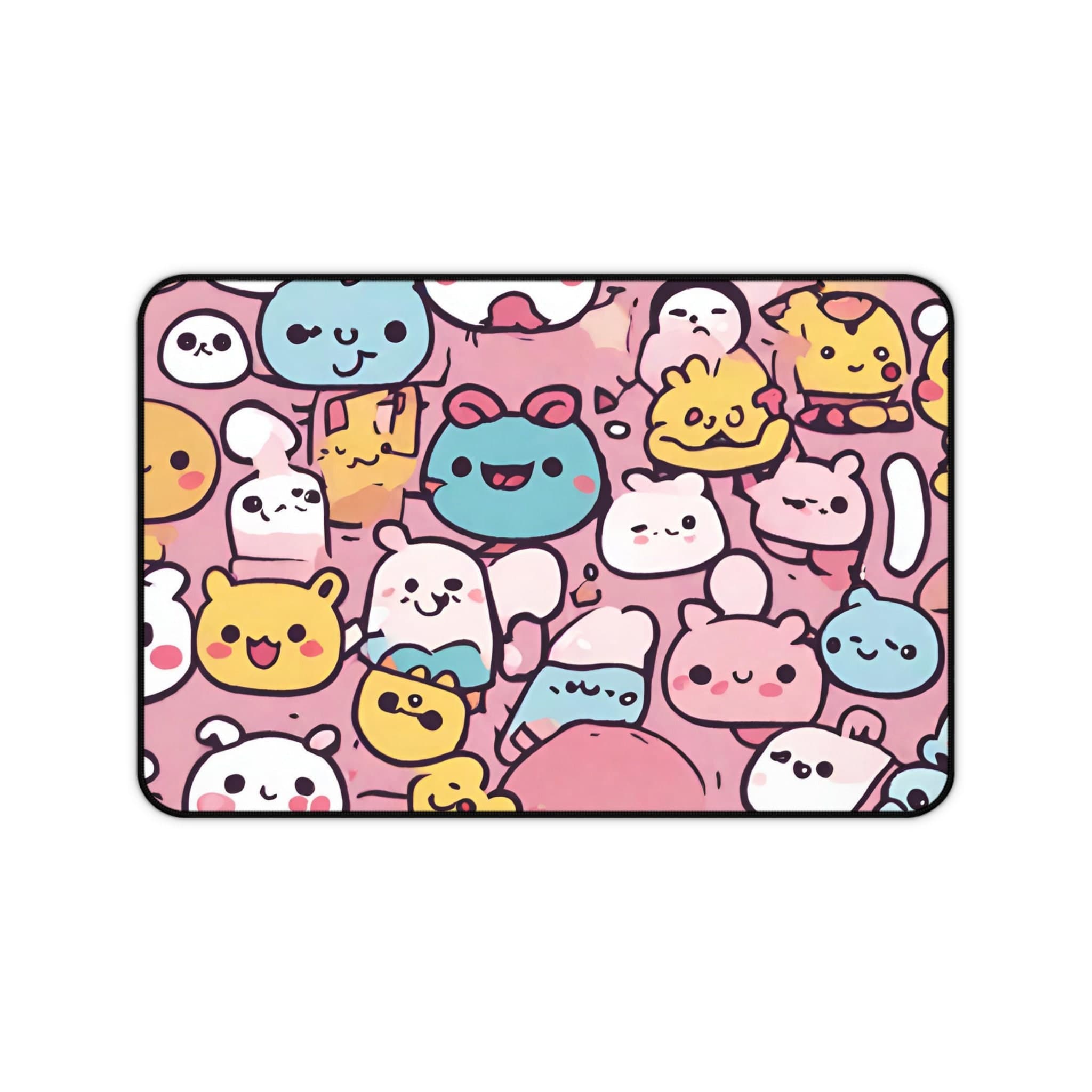 Kawaii Desk Mat, Cute Cat Pink Anime Aesthetic, Gaming, Green, Purple, Large XL - image 5