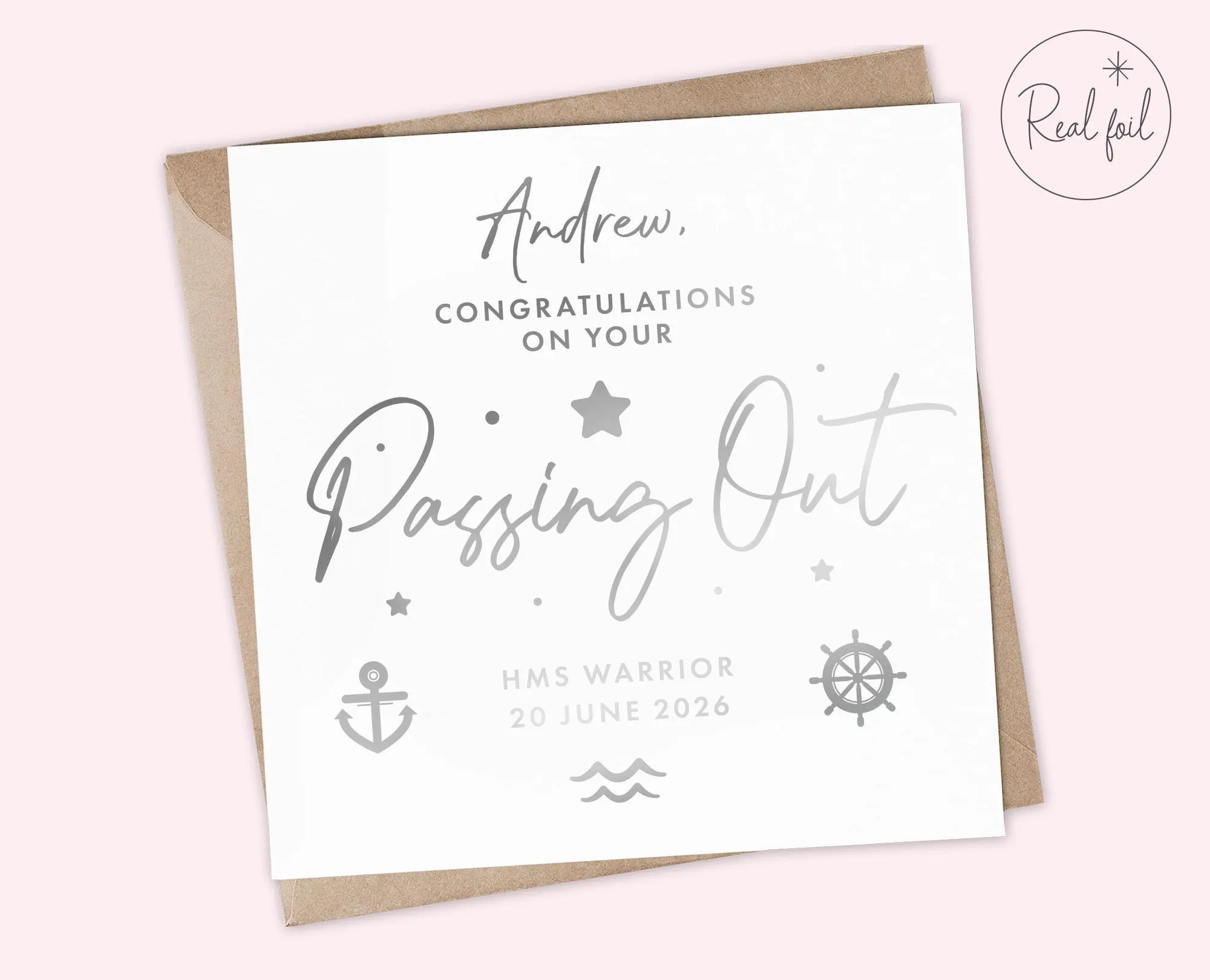 Navy Passing Out Card Personalised | Congratulations Passing Out | Military Graduation | Passing Out Ceremony Gift, Passing Out Parade Card - image 5