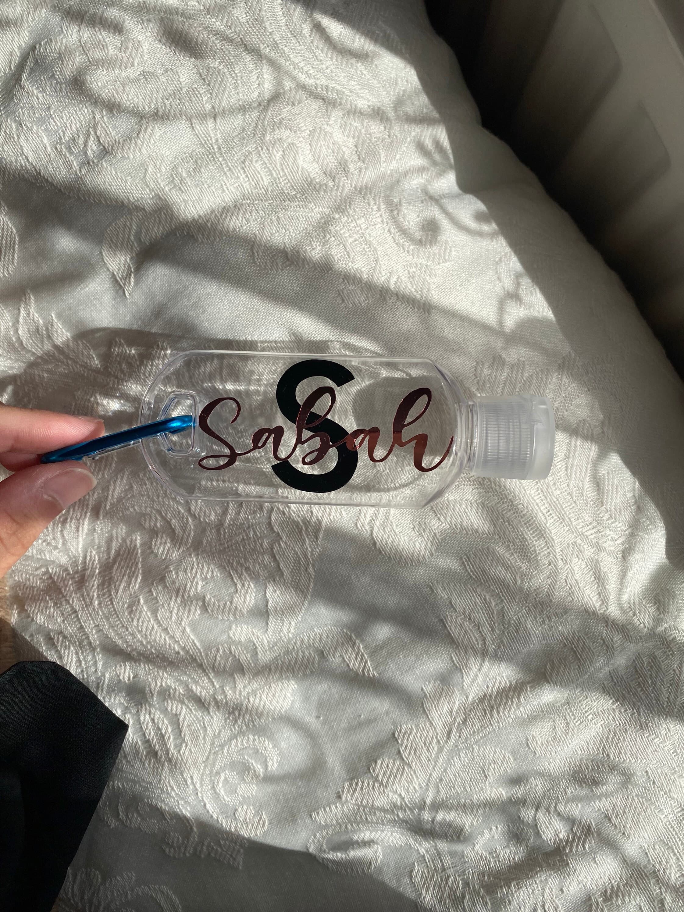 Personalised Empty Sanitiser Bottle | Bottle with Clip| Hand Gel| Back to School | Custom Gift | Bridesmaid Proposal - image 3