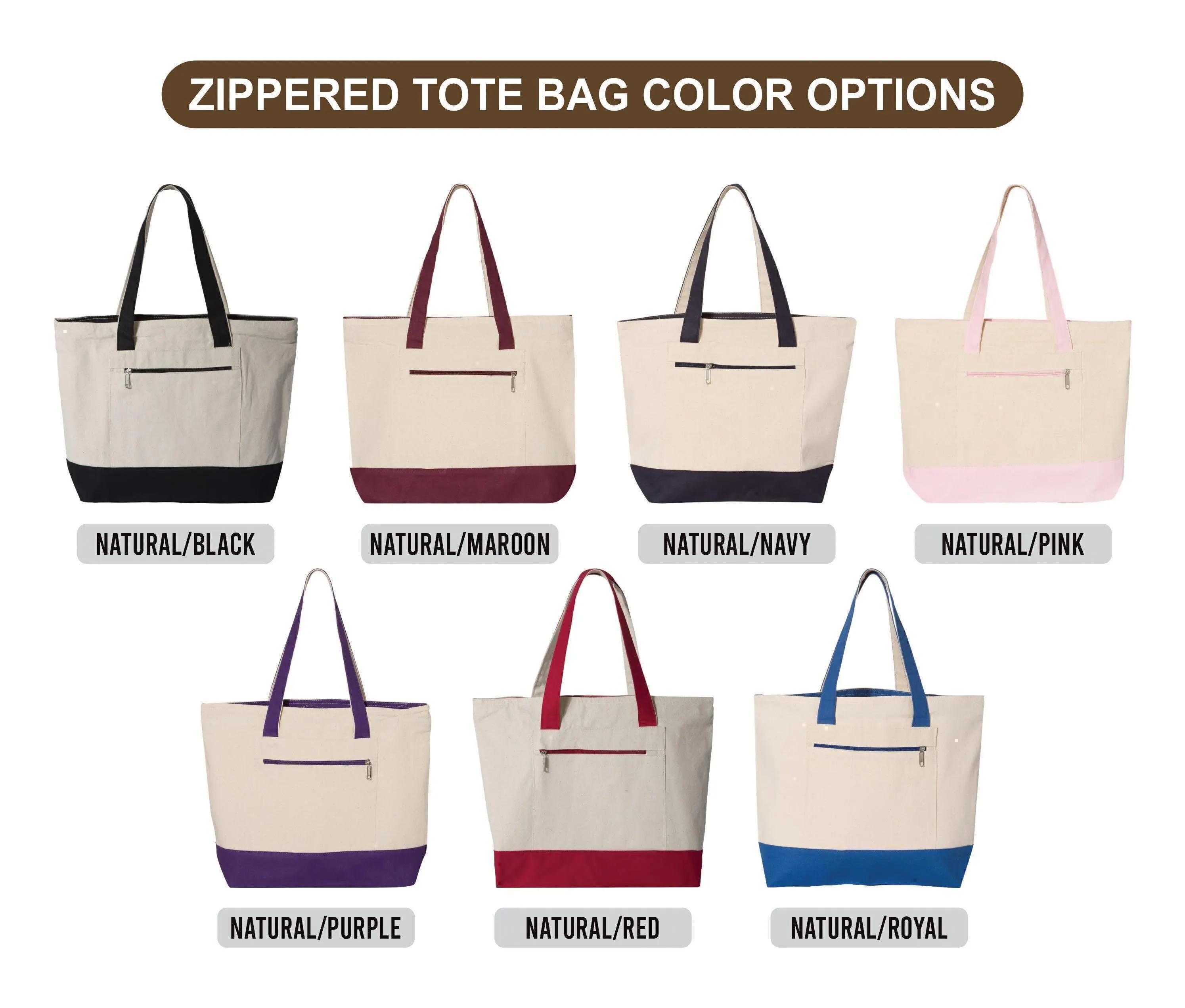 Personalized Nurse Tote Bag with Zipper, Custom RN Canvas Bag, Hospital Shift Ready Everyday Work Tote, Nurse Appreciation Gift for RN - image 3