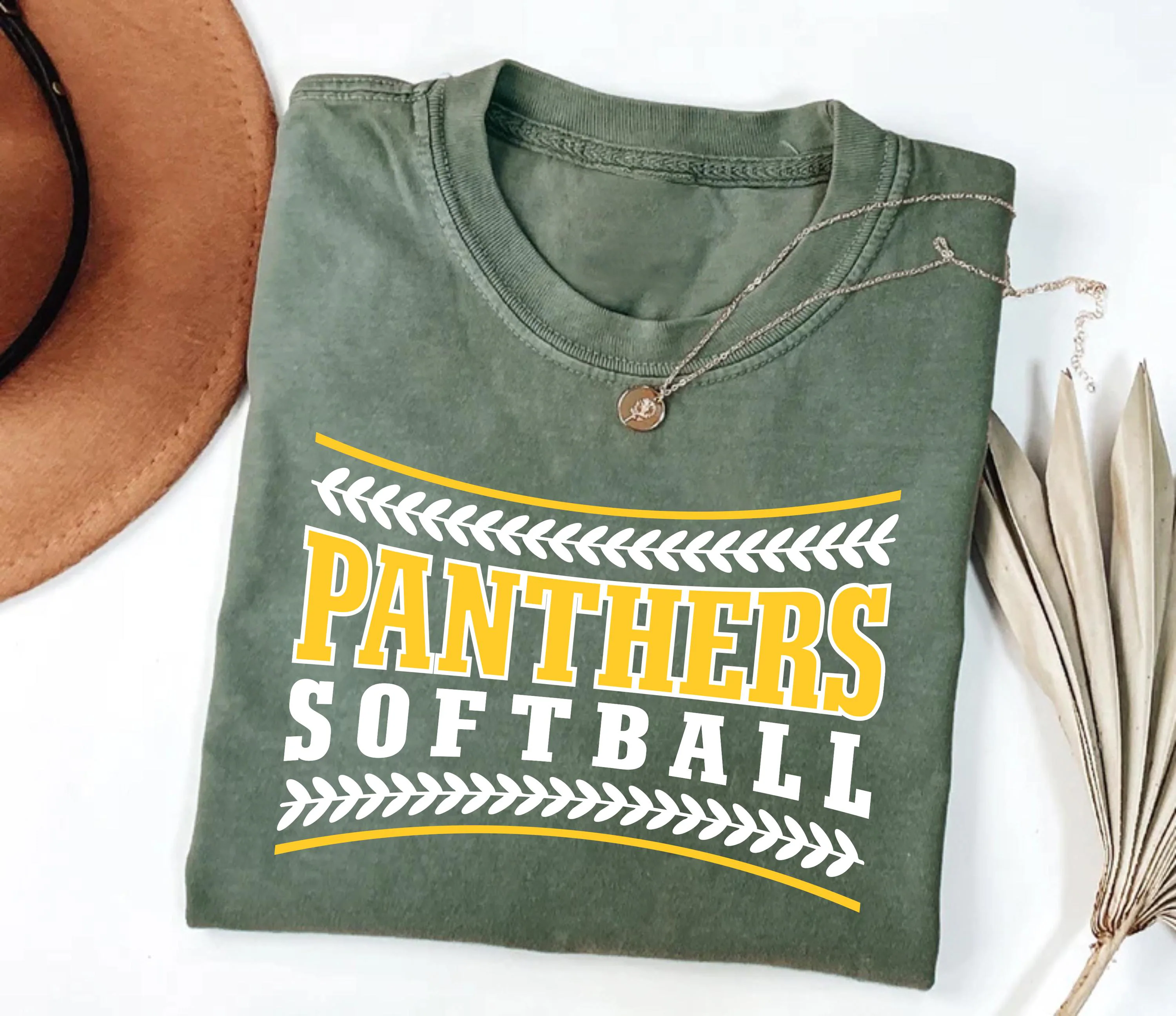 Custom Team Name Softball Shirt, Personalized Panthers Tee, Varsity Sports Graphic, Game Day Spirit Outfit, Gift for Softball Player