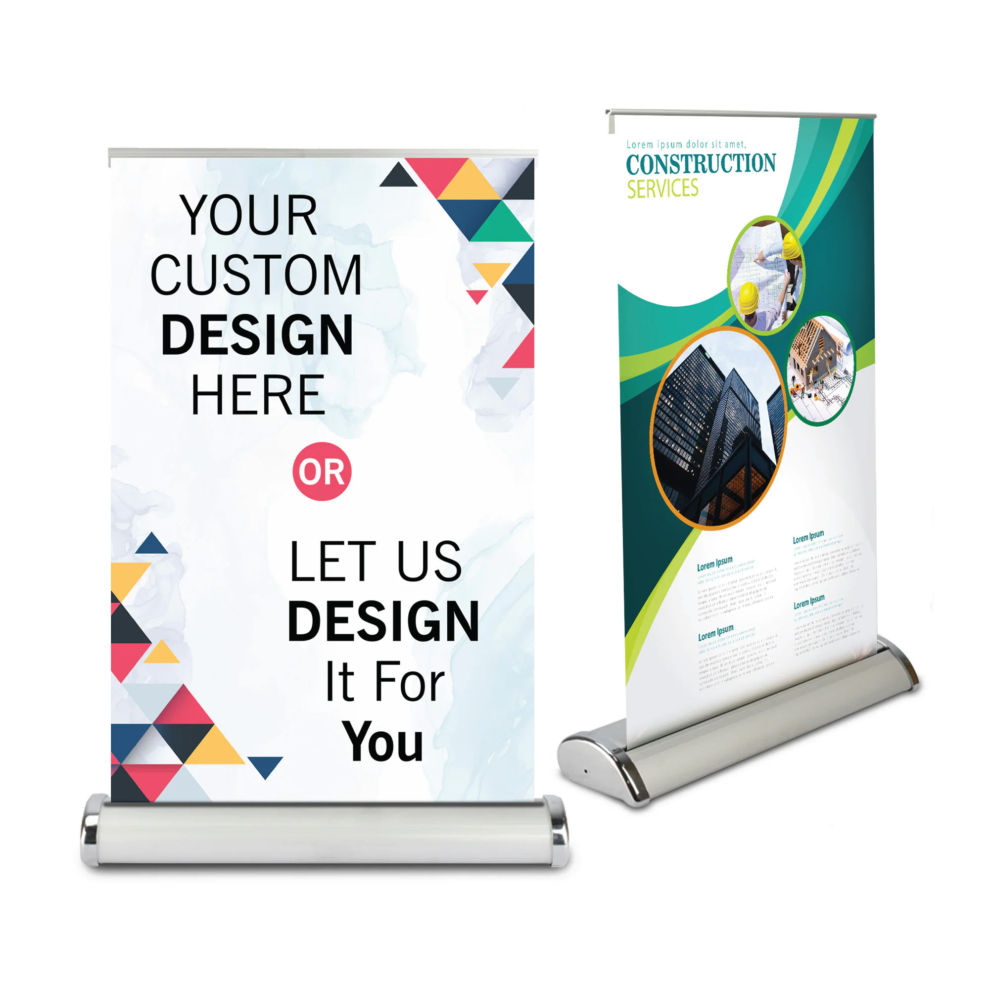 Table Top Banner Stand 11.5"x17.5" Roll up Banner Stand, Custom Mini Retractable Banner Stand, Pop Up Banner Stand, Store Banner Stand