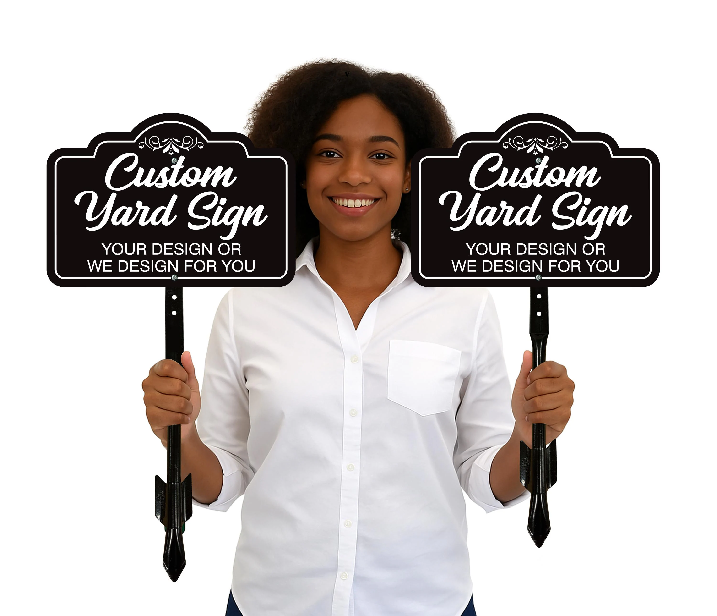 Custom Aluminum Yard Sign with 16" Stake, Personalized Metal Outdoor Sign, Fully Customizable Lawn Marker for Home, Business, Events - image 3