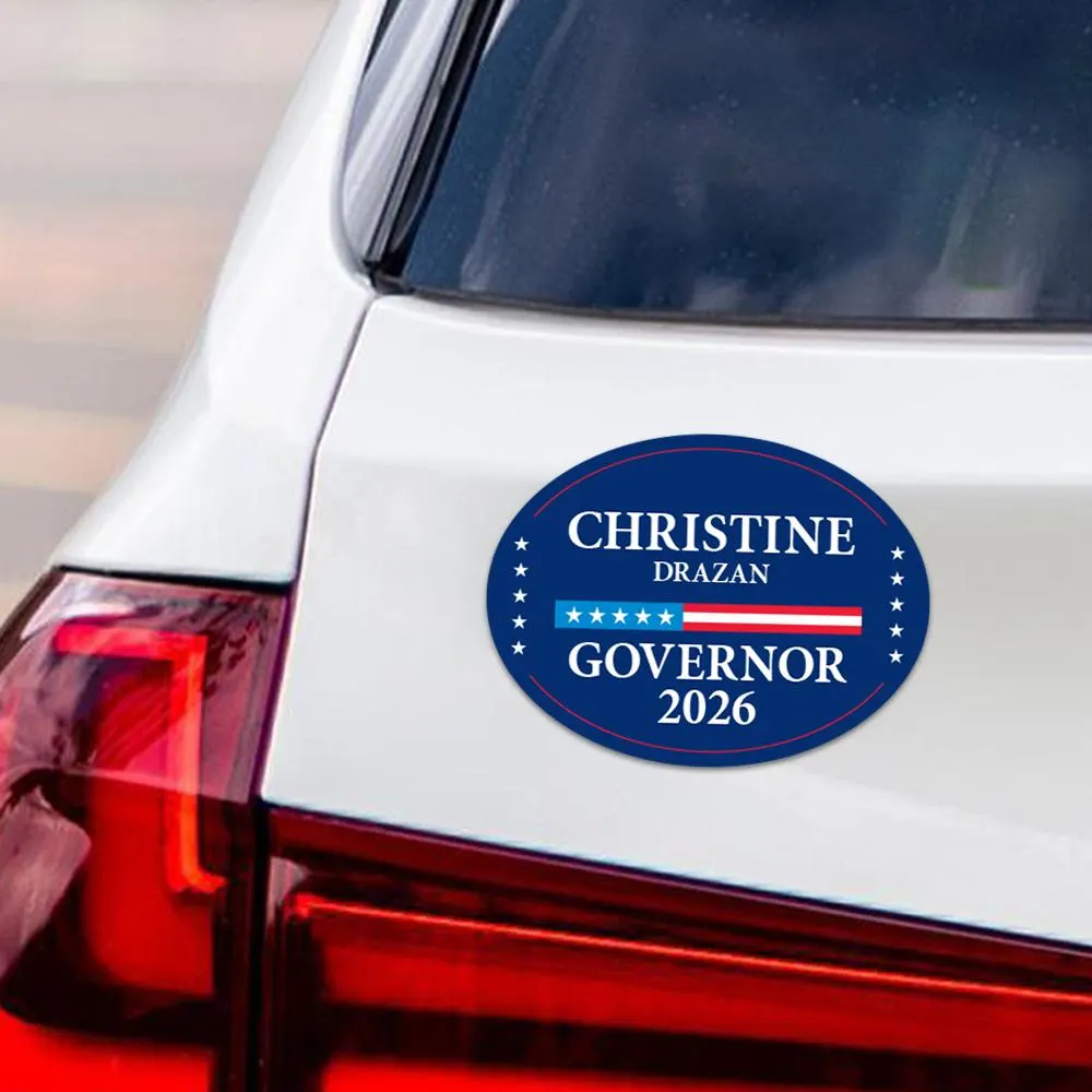 Christine Drazan For Oregon Governor 2026 Car Magnet - Vote Christine Drazan Vehicle Magnet, Oregon Governor Elections 2026 Magnet - 6"x4.5"
