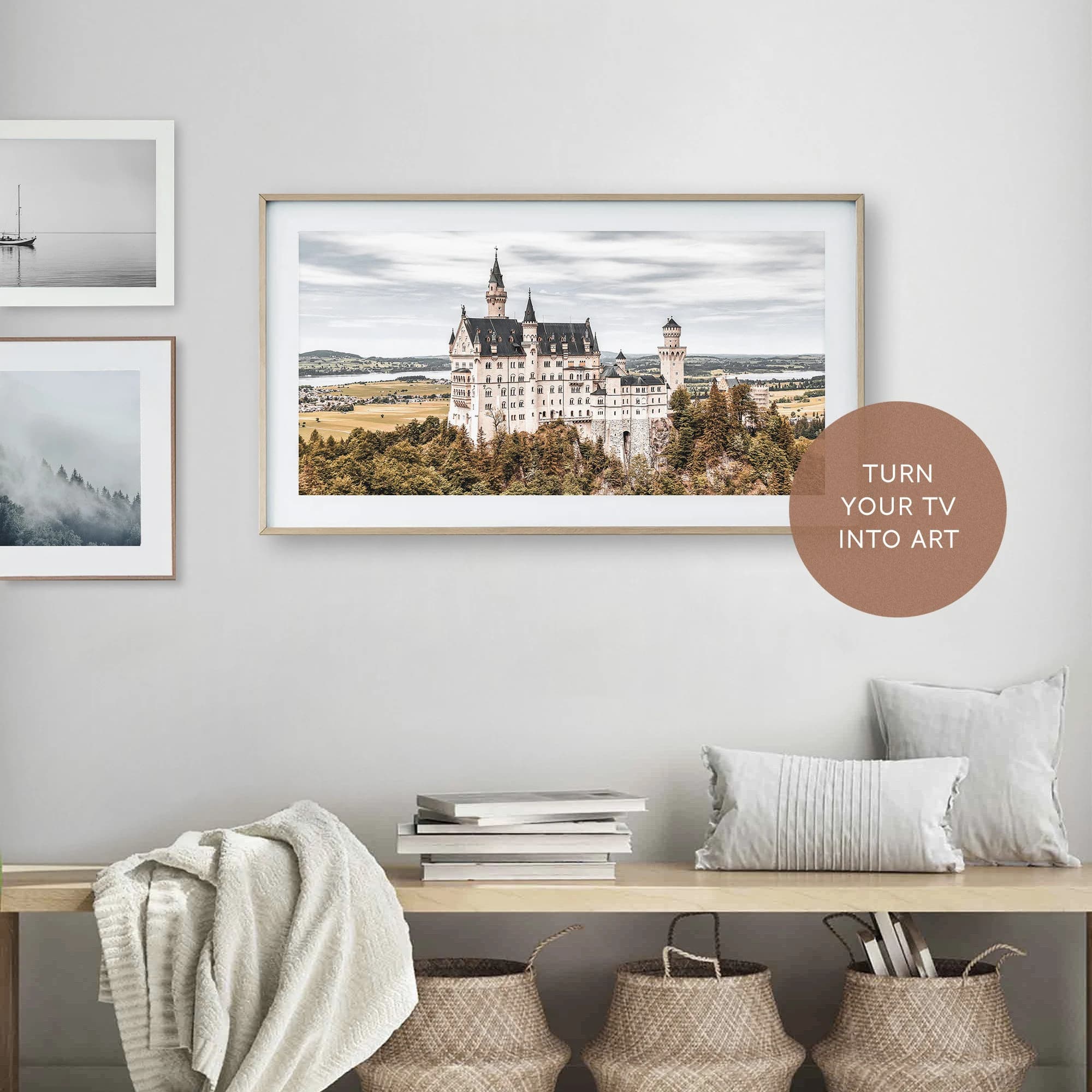 Samsung Frame TV Art, Neuschwanstein Castle, Frame Tv Castle Art, Castle Photo, Europe Travel Photo, Fall Autumn Art for Tv, Germany Frame - image 3