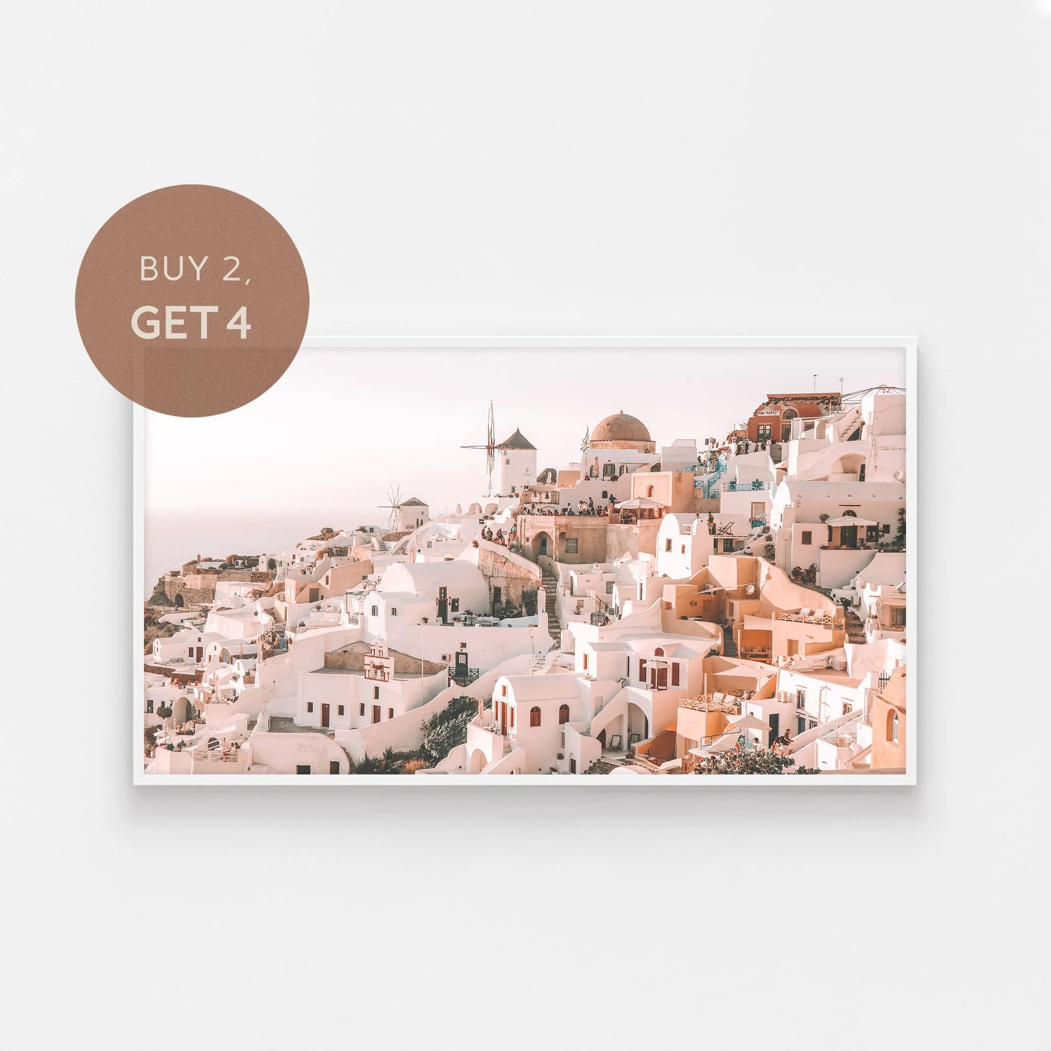 Samsung Frame TV, Santorini, Greece Photo, Coastal Digital Art, Frame Art TV, Mediterranean Art, Art for Frame TV, Coastal Art Frame Tv