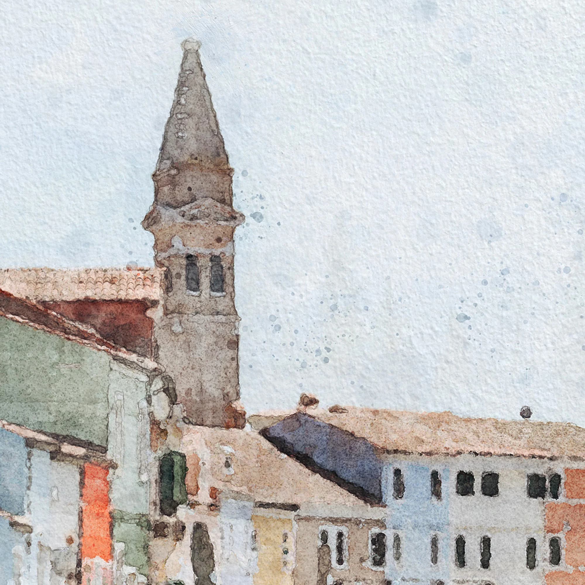 Samsung Frame TV Art, Venice Italy, Watercolor Painting, Venice Tv Art, Italy Frame Tv, Venice Canal Boats, Colorful Houses Italy, Download - image 4