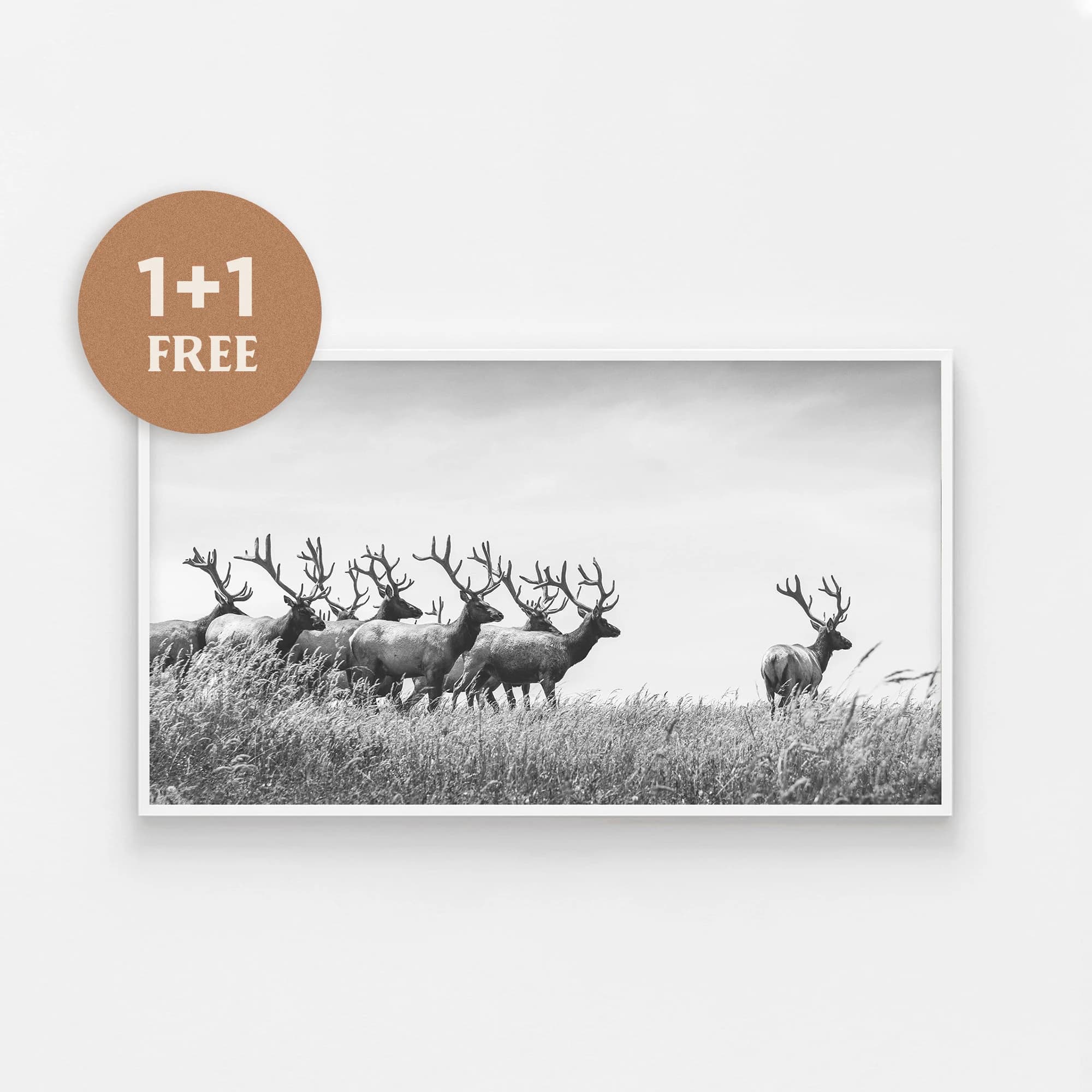 Samsung Frame TV Art, Modern Farmhouse, Winter Art, Digital Christmas Art, Reindeer Tv Art, Woods Wildlife, Fall Nature Tv Art, Cabin TV Art