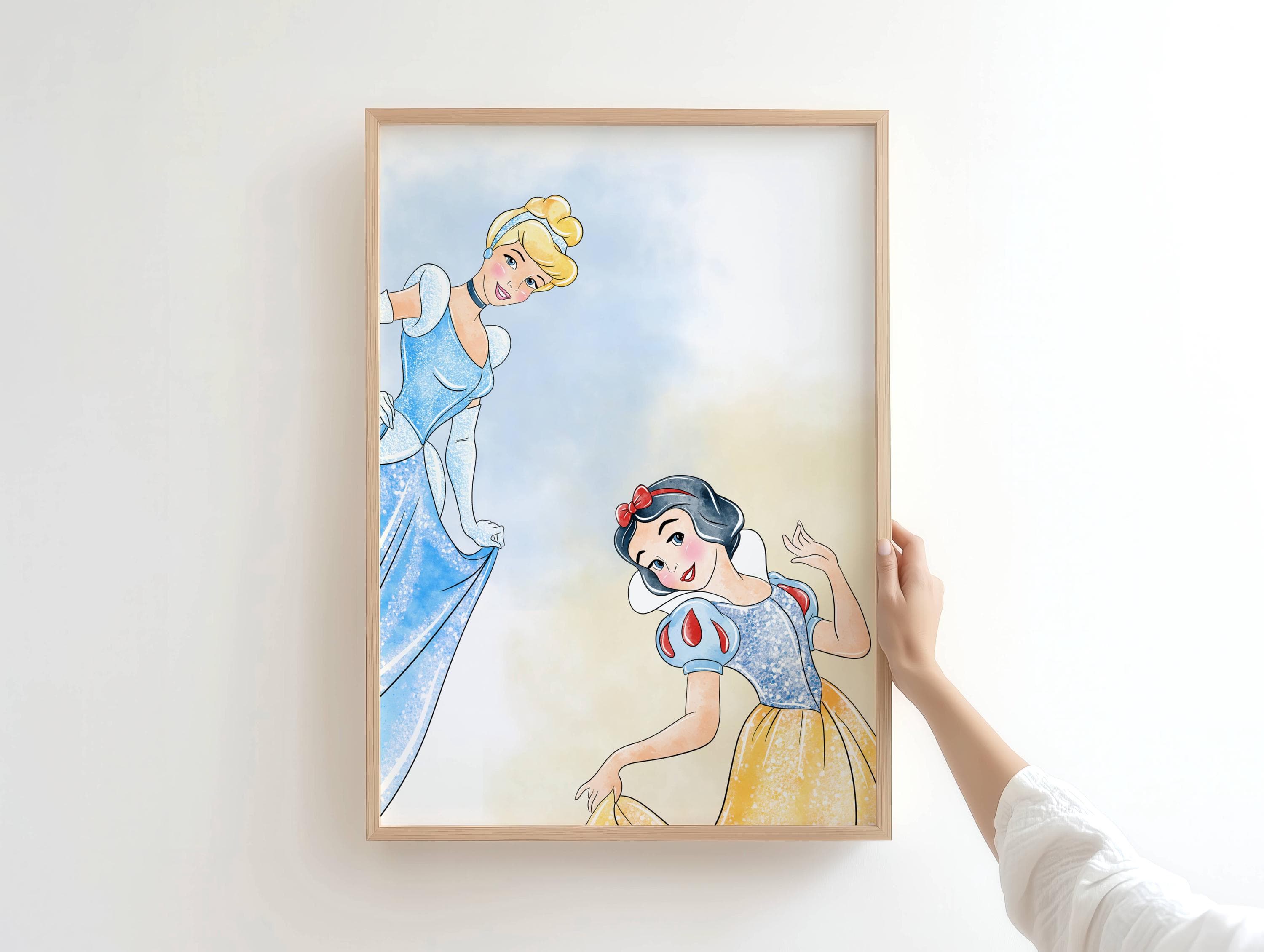 Set of 3 Princess Inspired Wall Art | Girls Nursery Decor, Girl's playroom Wall Art, Princess Wall art, Instant Digital Download - image 4