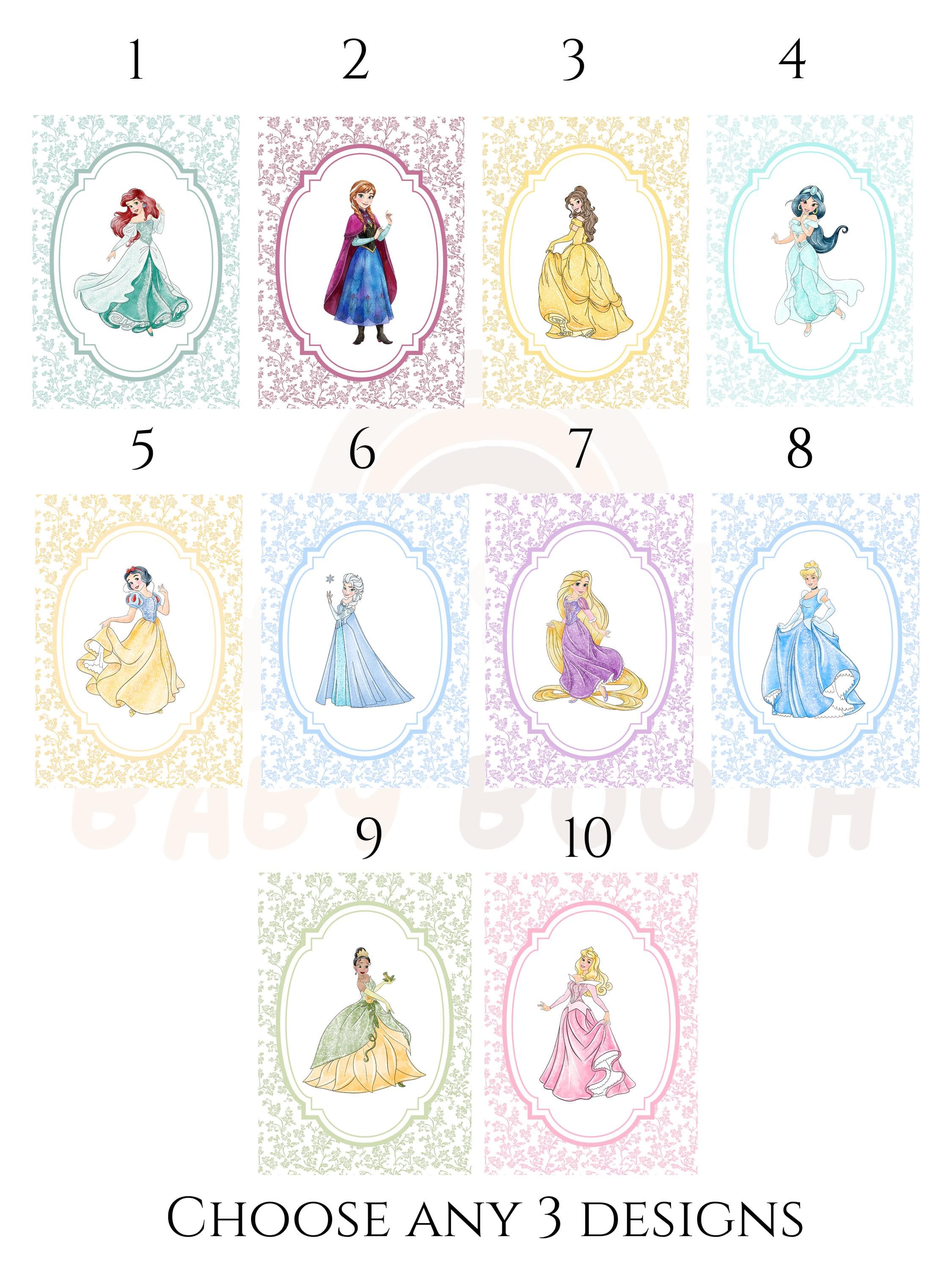 Princess Nursery Wall Art Set of 3 Prints Fairytale Princess Decor Girls Bedroom Wall Art , Choose Any 3 Designs - image 3