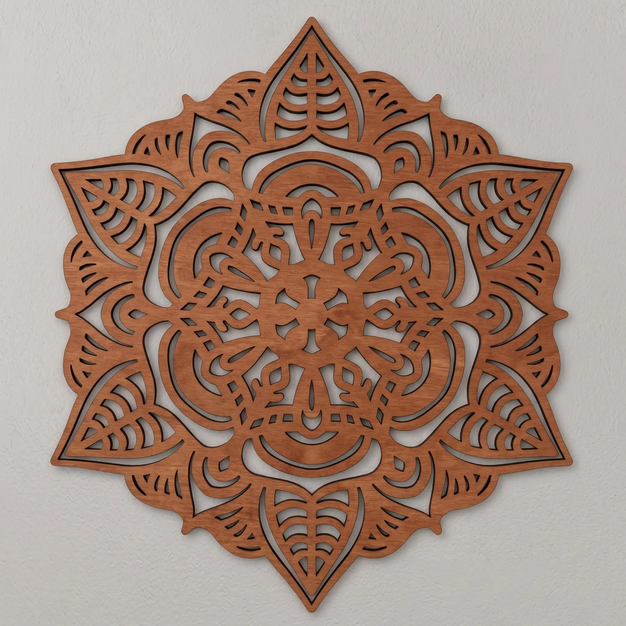 Wooden Mandala Wall Art, Sacred Geometry Wall Decor, Boho Above Bed Decor, Plywood Wall Hanging, Yoga Studio Decor, Spiritual Gift - image 2