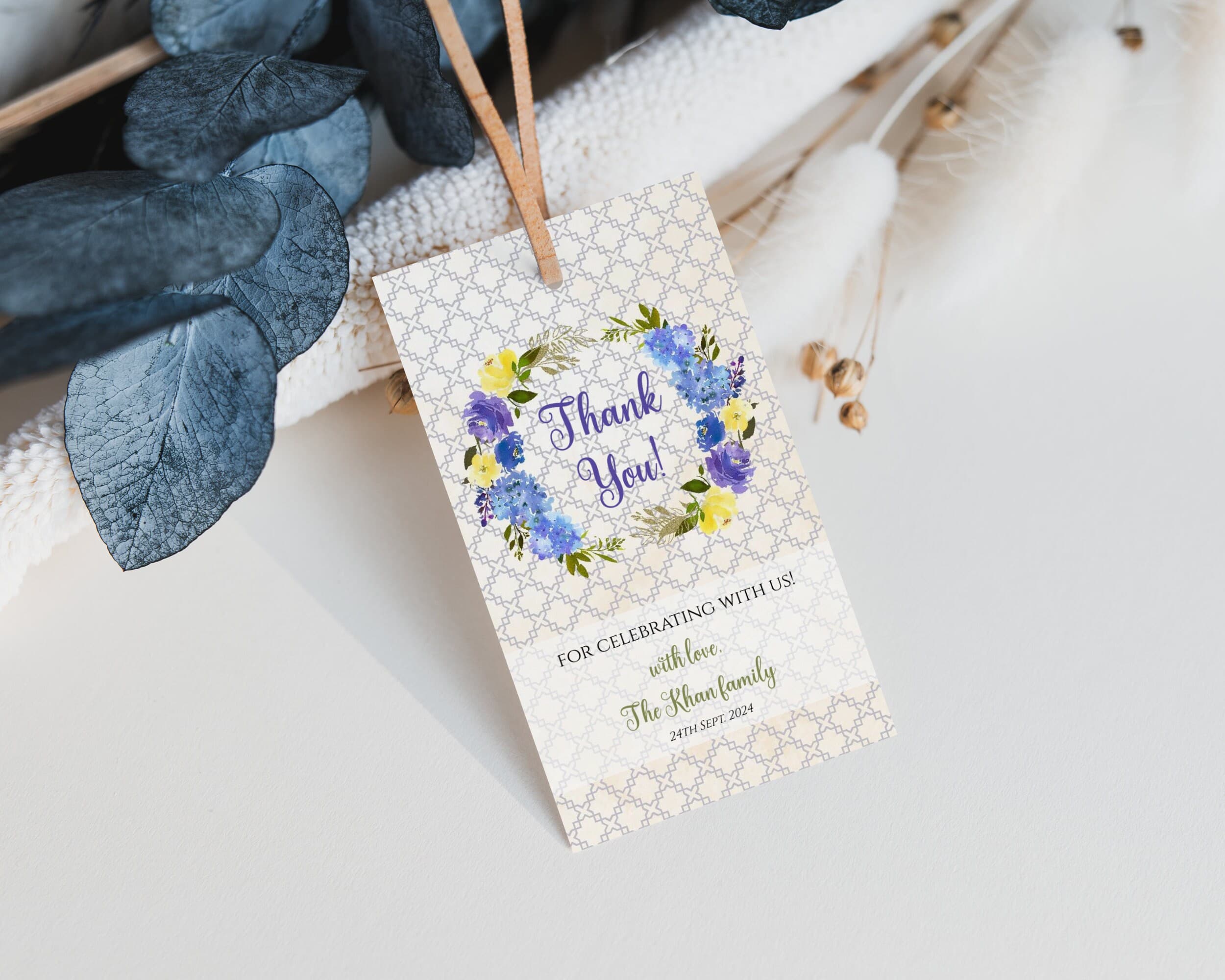 Editable Bismillah Favour Tag Template, Bismillah Favor Tag, Bismillah favour template boys, Muslim Bismillah, Islamic Bismillah Quran Start - image 4