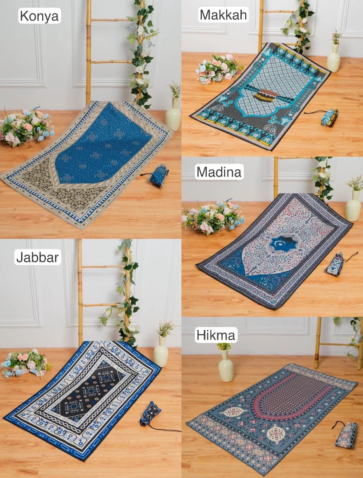 Portable Sajadah Travel Mat Prayer with Pouch “New” Vol. 2 (more colors on vol. 1-5) - image 4
