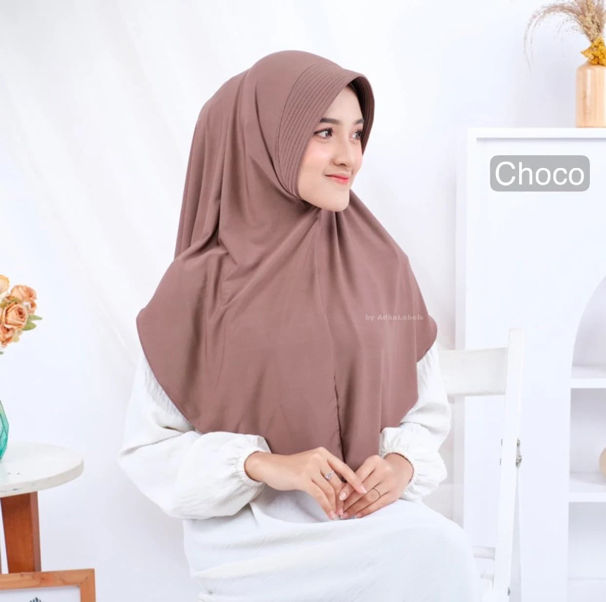 Instant Jersey Khimar Hijab: Premium Daily Wear "Hana"